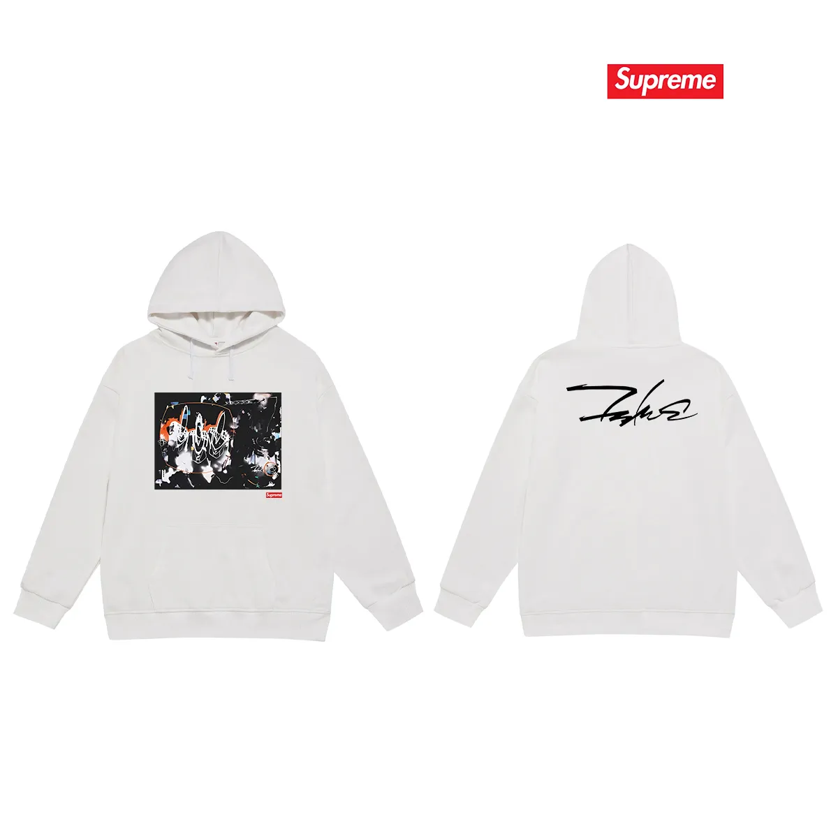 Style No. S2116 #terry P160💰 Velvet P170💰 Supreme SS22 Week15 Supreme/Futura2000 Tee New York graffiti master art hooded sweatshirt Made of 400g large terry 430g silver fox velvet (drop shoulder large version) fabric, soft texture and no pilling Imported environmentally friendly printing glue The pattern is bright and three-dimensional Quality 💥Same style for men and women The upper body is trendy Color: black White Gray Size: S M L XL XXL