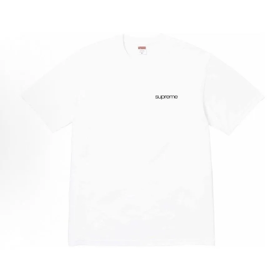 S138 P110💰 Sup 80SS New York Tee store information. Short-sleeved T-shirt, trendy brand, handsome and popular, with English letters. Loose fit. Made of 260g combed cotton double yarn. From fabric to accessories, all three standards are complete and follow ZP. Imported Matsui company's slurry printing will never crack. The whole piece adopts three-needle five-thread process. The neckline-shoulder seam-sleeve seam is double-lined, which looks more three-dimensional and textured.) The same process as the original version, classic version Feel free to compare zp. The whole piece adopts three-needle five-thread craftsmanship. The neckline-shoulder seam-sleeve seam is double-threaded, which looks more three-dimensional and textured.) It has the same craftsmanship as the original original, classic version. Color: Black White Size: S M L XL XXL