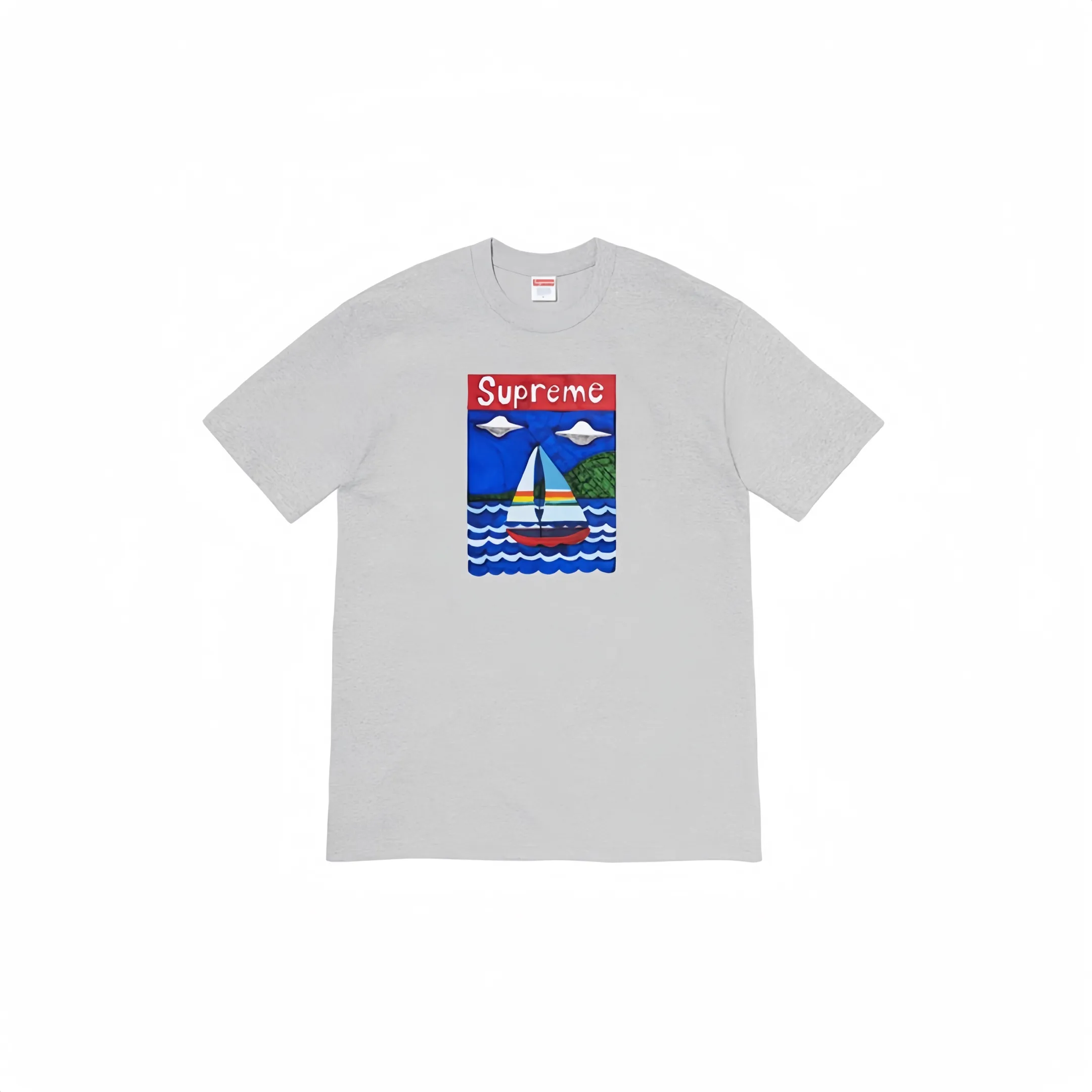 #S33 P110💰 Supreme SS20 Week 8 Sailboat Tee sailboat pattern letter round neck short-sleeved T-shirt is made of 260 grams of combed cotton double yarn. From fabrics to accessories, all three standards are complete and follow ZP. Imported Matsui company's slurry printing will never crack. The whole piece is made of three-needle five-thread technology. The neckline-shoulder seam-sleeve seam is double-lined, which looks more three-dimensional and textured.) The same process as the original version, classic version Feel free to compare zp. The whole piece adopts three-needle five-thread craftsmanship (neckline-shoulder seam-sleeve seam double thread, which looks more three-dimensional and textured). It has the same craftsmanship as the original original, classic version. Color: black, white, red, pink, navy blue, green, orange. Size: S M L XL XXL