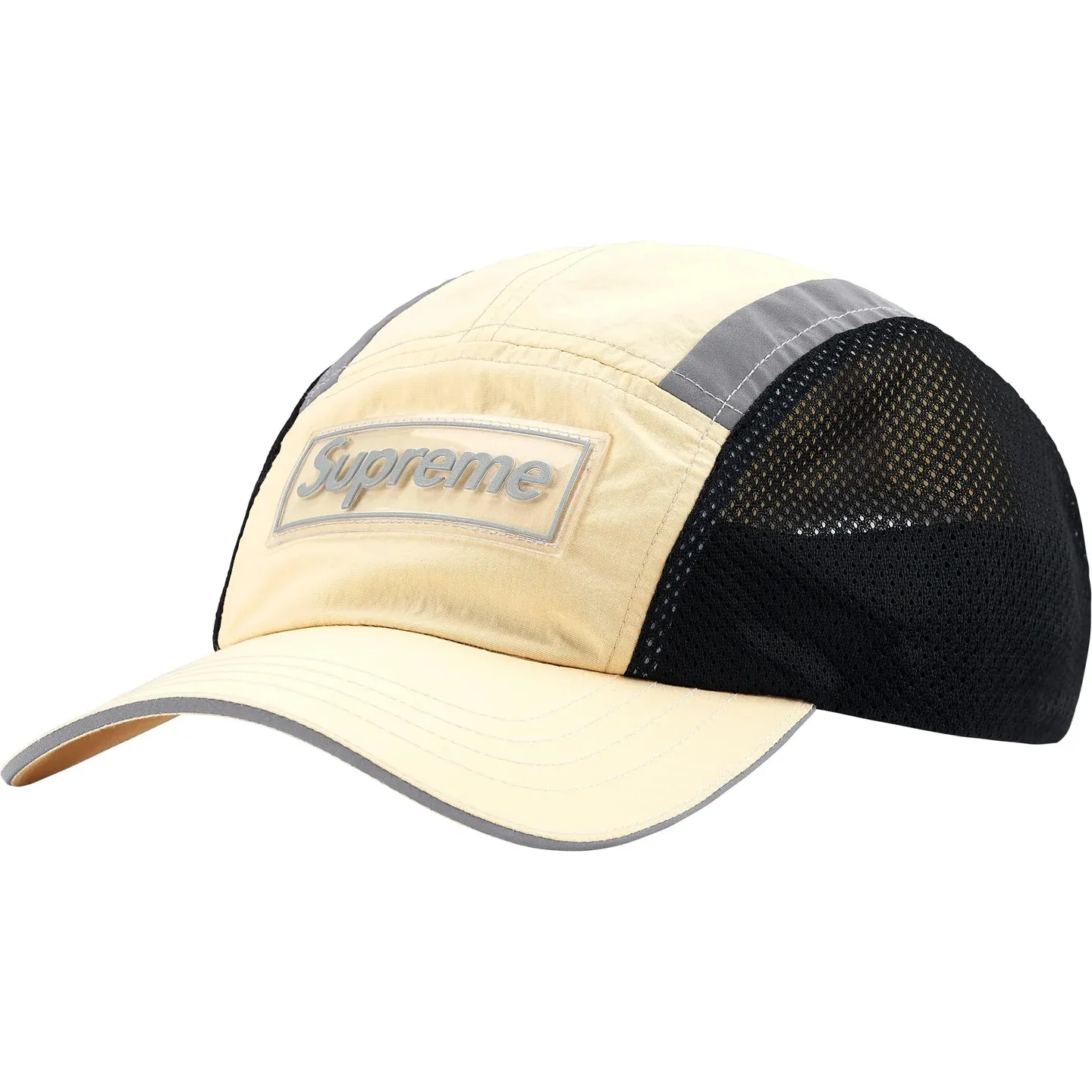 🅿️140 N035 Sup Side Mesh Camp Cap6M Reflective Side Mesh Baseball Cap Peaked Cap Black Apricot Red Blue