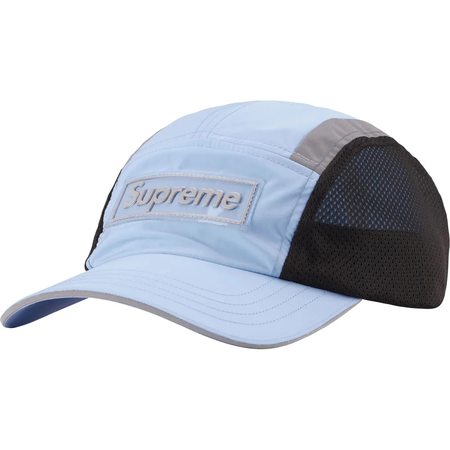🅿️140 N035 Sup Side Mesh Camp Cap6M Reflective Side Mesh Baseball Cap Peaked Cap Black Apricot Red Blue