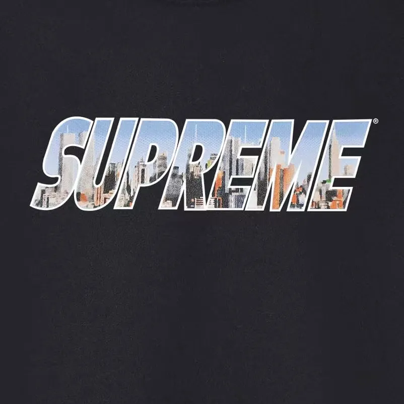 Style No. S1065 #terry p150💰 Velvet 160💰 Supreme FW23 Autumn and Winter Series WEEK1 GOTHAM TEE Gotham City letter Logo round neck sweatshirt Made of 400 grams of large terry (drop shoulder large version) fabric, soft texture and no pilling Imported environmentally friendly printing glue The pattern is bright and three-dimensional Quality 💥 Same style for men and women The upper body is trendy Color: black white gray Size: S M L XL XXL