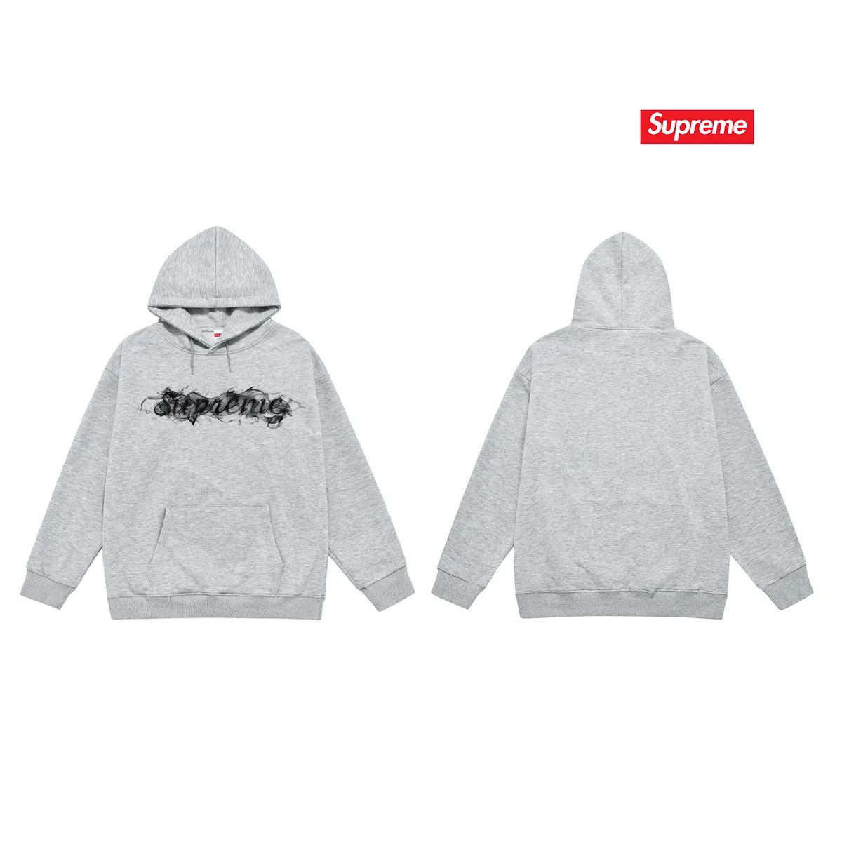 Style No. S2071 #terry P160💰 Velvet P170💰 Supreme Week0 Smoke Tee Smoke Logo smoke ring letter print hooded sweatshirt Made of 400g large terry 430g silver fox velvet (drop shoulder large version) fabric, soft texture and no pilling Imported environmentally friendly printing glue The pattern is bright and three-dimensional Quality 💥Same style for men and women The upper body is trendy Color: black white gray Size: S M L XL XXL