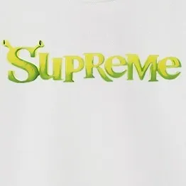 Style No. S1080 #terry p150💰 Velvet 160💰 Supreme Week 1 Shrek Tee solid color letter logo printed round neck sweatshirt Made of 400g large terry (drop shoulder large version) fabric, soft texture and no pilling Imported environmentally friendly printing glue The pattern is bright and three-dimensional Quality 💥Same style for men and women The upper body is trendy Color: black white gray Size: S M L XL XXL