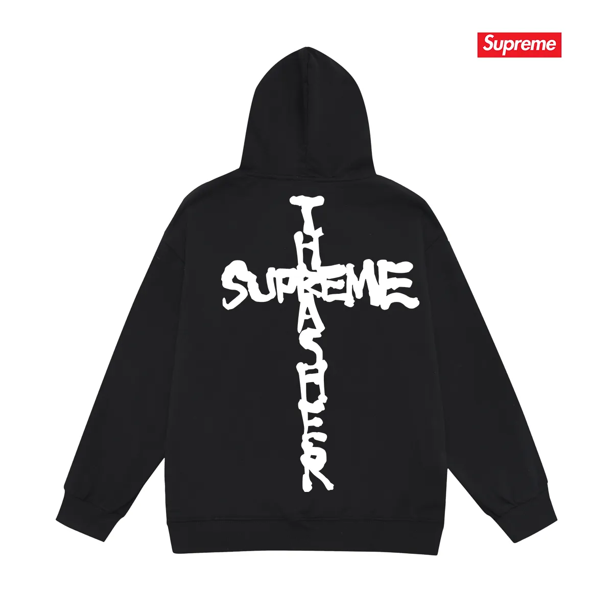 Style No. S2141 #terry P160💰 Velvet P170💰 Sup 78FW WEEK6 CROSS cross printed hooded sweatshirt Made of 400g large terry 430g silver fox velvet (drop shoulder large version) fabric, soft texture and no pilling Imported environmentally friendly printing glue The pattern is bright and three-dimensional Quality 💥Same style for men and women The upper body is trendy Color: black white gray Size: S M L XL XXL