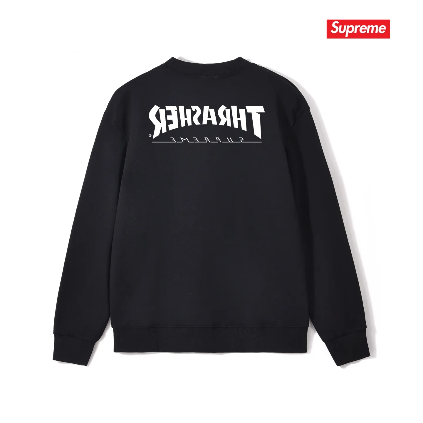 Style No. S1086 #terry p150💰 Velvet 160💰 Supreme Week 5 x Thrasher co-branded Game Tee round-neck sweatshirt Made of 400g large terry (drop shoulder large version) fabric, soft texture and no pilling Imported environmentally friendly printing glue The pattern is bright and three-dimensional Quality💥Same style for men and women The upper body is trendy Color: black white gray Size: S M L XL XXL