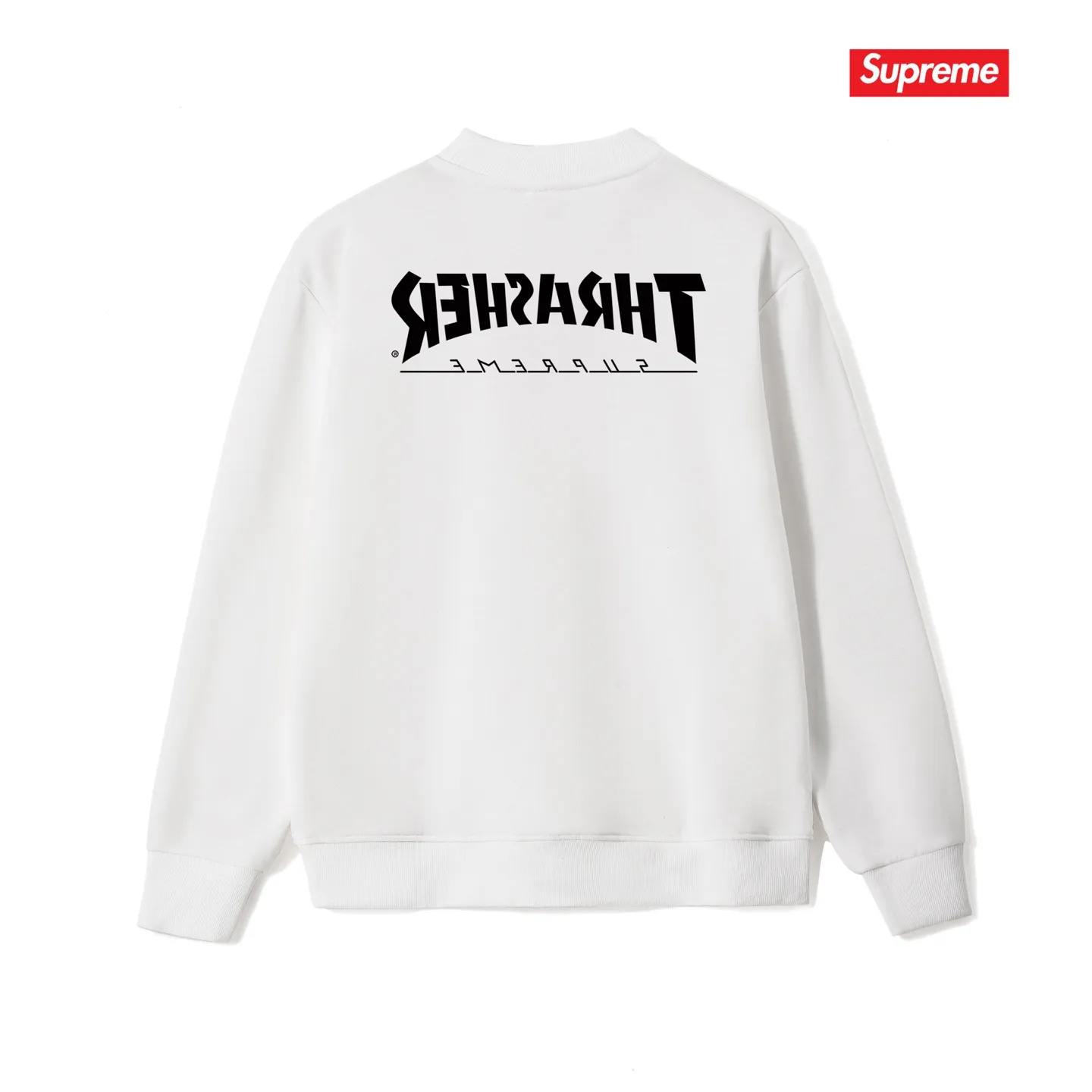 Style No. S1086 #terry p150💰 Velvet 160💰 Supreme Week 5 x Thrasher co-branded Game Tee round-neck sweatshirt Made of 400g large terry (drop shoulder large version) fabric, soft texture and no pilling Imported environmentally friendly printing glue The pattern is bright and three-dimensional Quality💥Same style for men and women The upper body is trendy Color: black white gray Size: S M L XL XXL