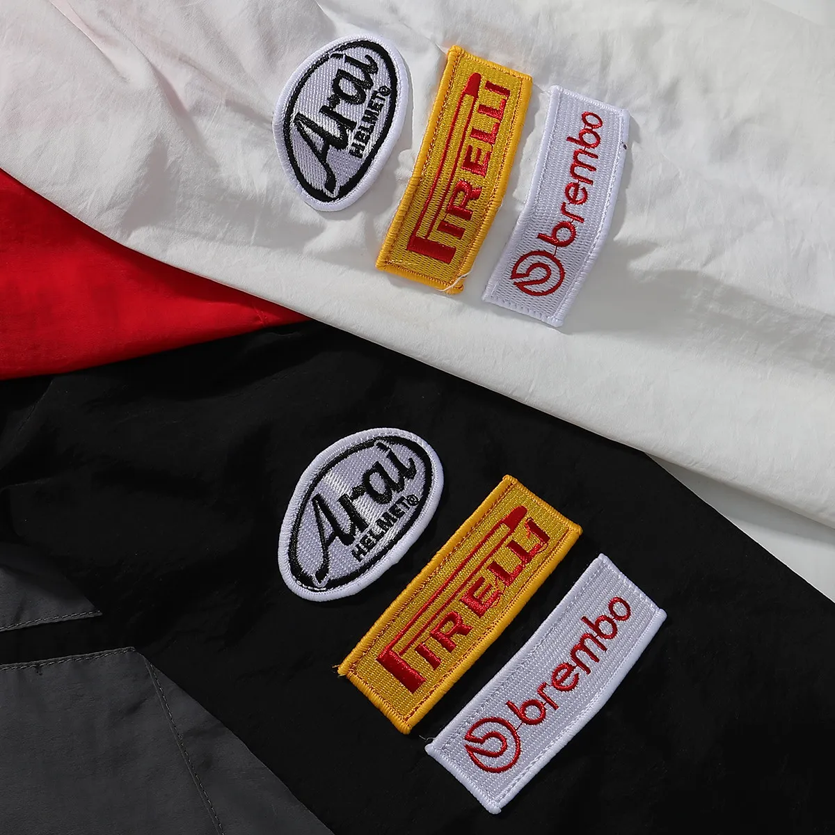 P340 sup Ducati joint racing style jacket black white SMLXL length 68-70-72-74 bust 134-138-142-146