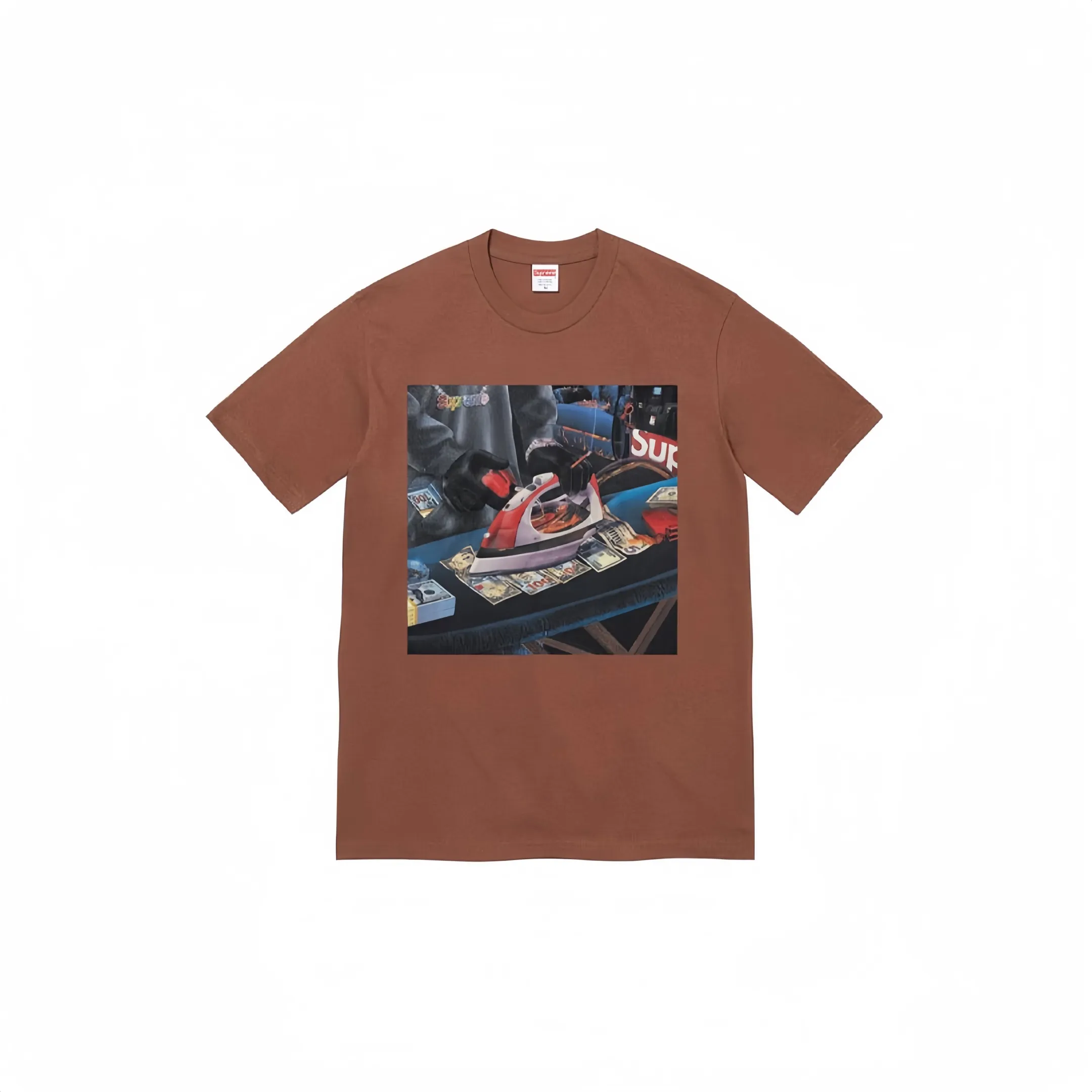 #S19 P110💰 Supreme SS22 Week 1 Gas Tee graphic printed short-sleeved T-shirt. The same style for men and women is made of 260g combed cotton double yarn. From fabrics to accessories, all three standards are complete and follow ZP. The slurry printing imported from Matsui Company will never crack. The whole piece adopts three-needle five-thread technology. The neckline-shoulder seam-sleeve seam is double-lined, which looks more three-dimensional and textured.) The same process as the original version, classic version Feel free to compare zp. The whole piece adopts three-needle five-thread craftsmanship (neckline-shoulder seam-sleeve seam double thread, which looks more three-dimensional and textured). It has the same craftsmanship as the original original, classic version. Color: black, white, purple, red, size: S M L XL XXL