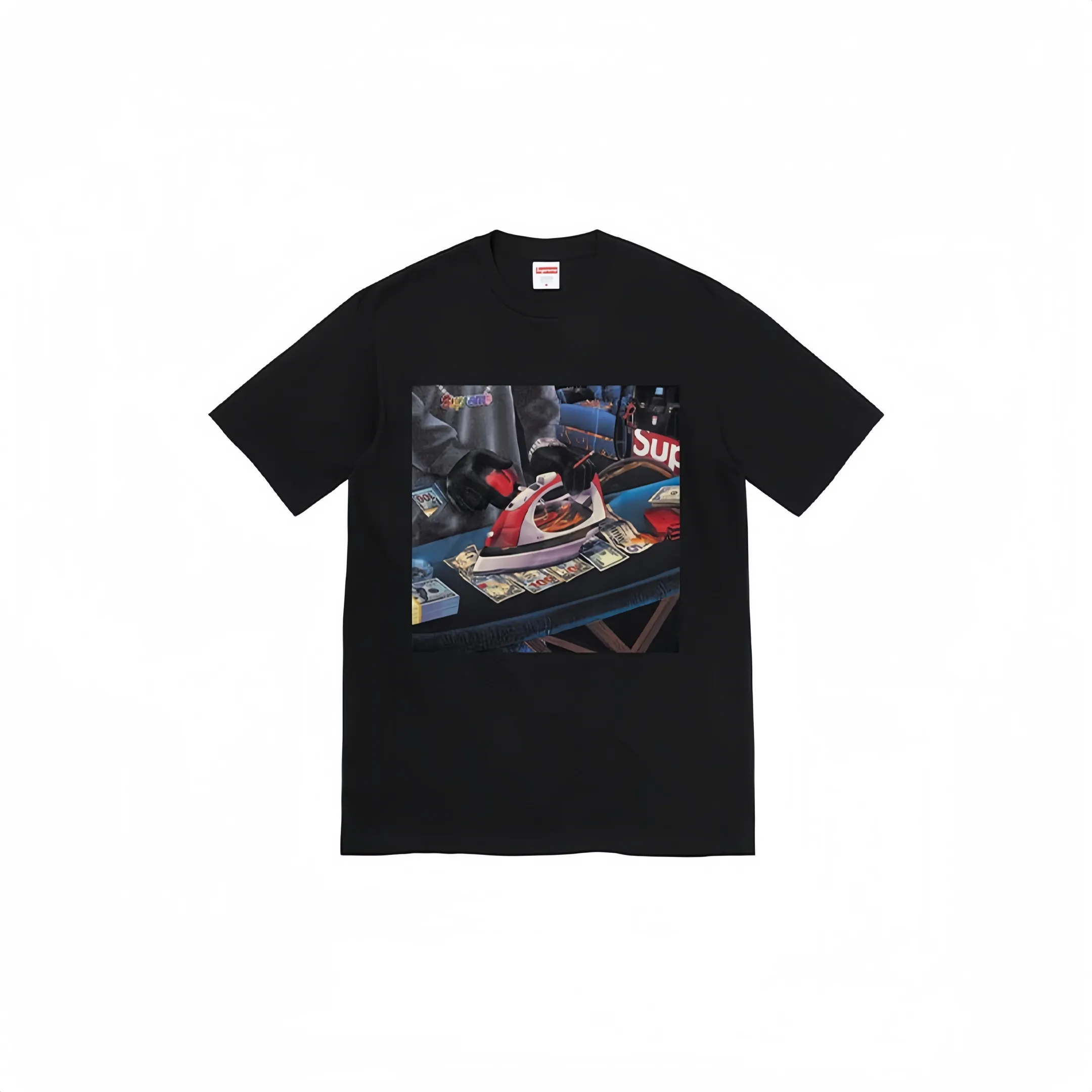 #S19 P110💰 Supreme SS22 Week 1 Gas Tee graphic printed short-sleeved T-shirt. The same style for men and women is made of 260g combed cotton double yarn. From fabrics to accessories, all three standards are complete and follow ZP. The slurry printing imported from Matsui Company will never crack. The whole piece adopts three-needle five-thread technology. The neckline-shoulder seam-sleeve seam is double-lined, which looks more three-dimensional and textured.) The same process as the original version, classic version Feel free to compare zp. The whole piece adopts three-needle five-thread craftsmanship (neckline-shoulder seam-sleeve seam double thread, which looks more three-dimensional and textured). It has the same craftsmanship as the original original, classic version. Color: black, white, purple, red, size: S M L XL XXL