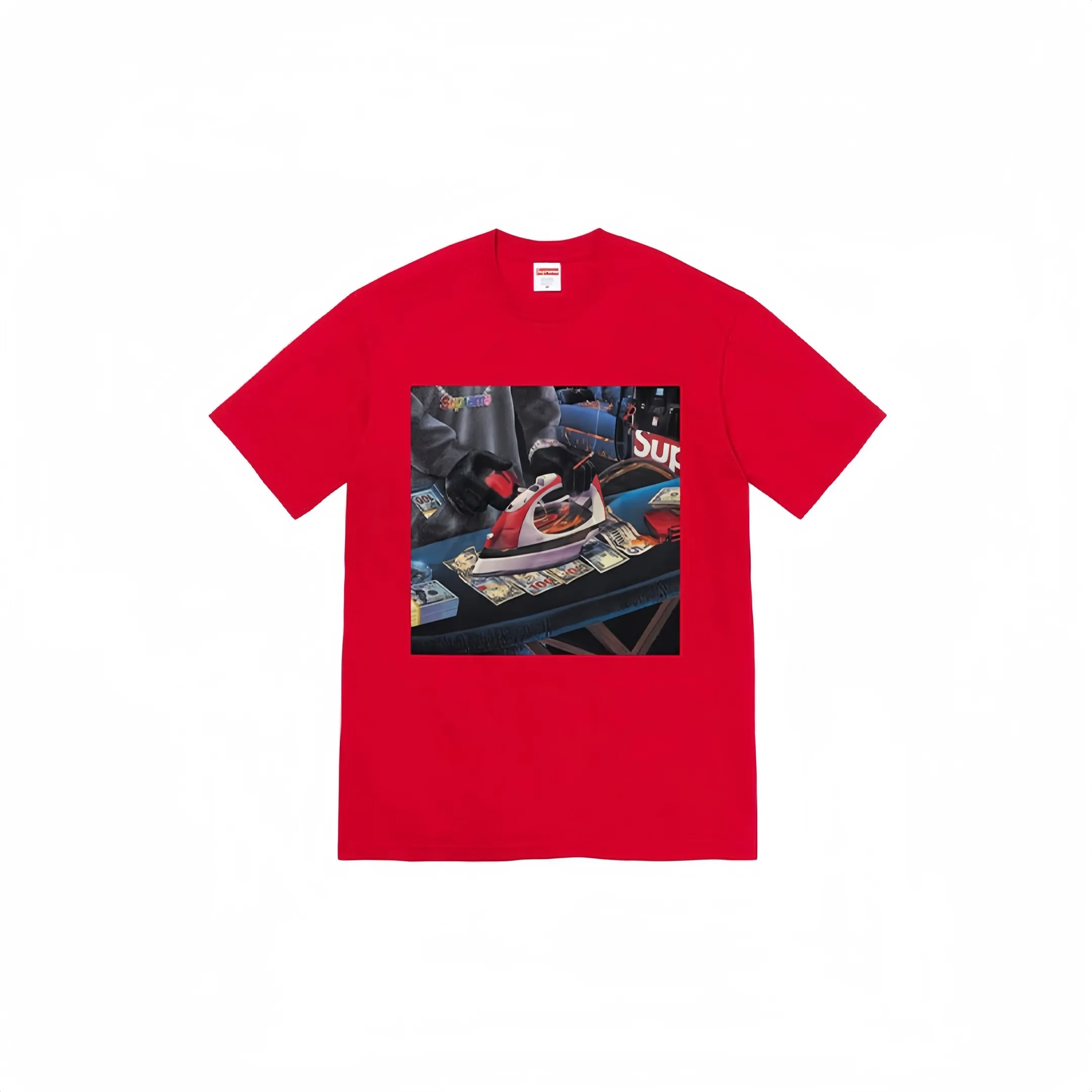 #S19 P110💰 Supreme SS22 Week 1 Gas Tee graphic printed short-sleeved T-shirt. The same style for men and women is made of 260g combed cotton double yarn. From fabrics to accessories, all three standards are complete and follow ZP. The slurry printing imported from Matsui Company will never crack. The whole piece adopts three-needle five-thread technology. The neckline-shoulder seam-sleeve seam is double-lined, which looks more three-dimensional and textured.) The same process as the original version, classic version Feel free to compare zp. The whole piece adopts three-needle five-thread craftsmanship (neckline-shoulder seam-sleeve seam double thread, which looks more three-dimensional and textured). It has the same craftsmanship as the original original, classic version. Color: black, white, purple, red, size: S M L XL XXL