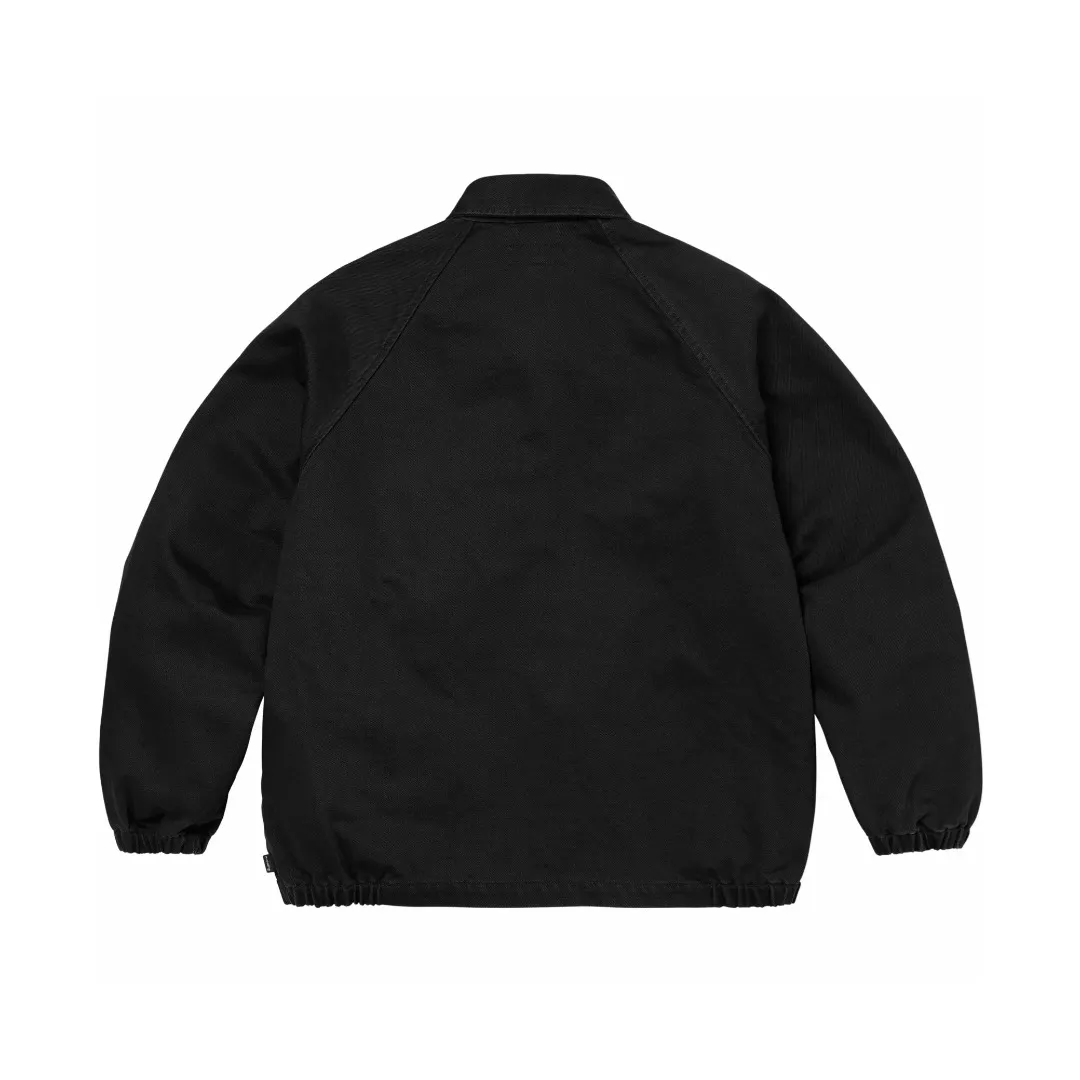 S582💰p380 Top version Supreme 24ss CRACKED COACHES JACKET Micro-label embroidered letter jacket Fabric: ZP assay Custom weaving and dyeing Pure cotton 600G pure cotton main fabric Process: Large area embroidered letters on the front Imported Behringer embroidery machine operation Exquisite and perfect presentation Customized ZP main logo/washing water label/tag/packaging bag (equipped with extra-large thickened handbag) Color: black Royal Blue Size: S~XL