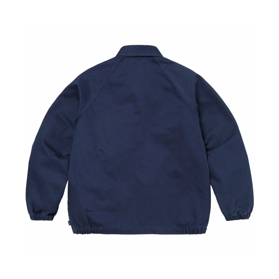 S582💰p380 Top version Supreme 24ss CRACKED COACHES JACKET Micro-label embroidered letter jacket Fabric: ZP assay Custom weaving and dyeing Pure cotton 600G pure cotton main fabric Process: Large area embroidered letters on the front Imported Behringer embroidery machine operation Exquisite and perfect presentation Customized ZP main logo/washing water label/tag/packaging bag (equipped with extra-large thickened handbag) Color: black Royal Blue Size: S~XL