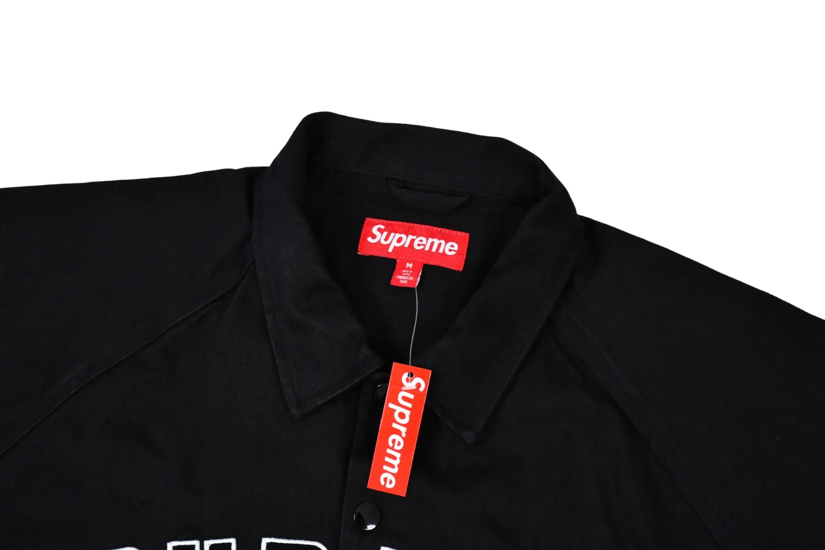 S582💰p380 Top version Supreme 24ss CRACKED COACHES JACKET Micro-label embroidered letter jacket Fabric: ZP assay Custom weaving and dyeing Pure cotton 600G pure cotton main fabric Process: Large area embroidered letters on the front Imported Behringer embroidery machine operation Exquisite and perfect presentation Customized ZP main logo/washing water label/tag/packaging bag (equipped with extra-large thickened handbag) Color: black Royal Blue Size: S~XL