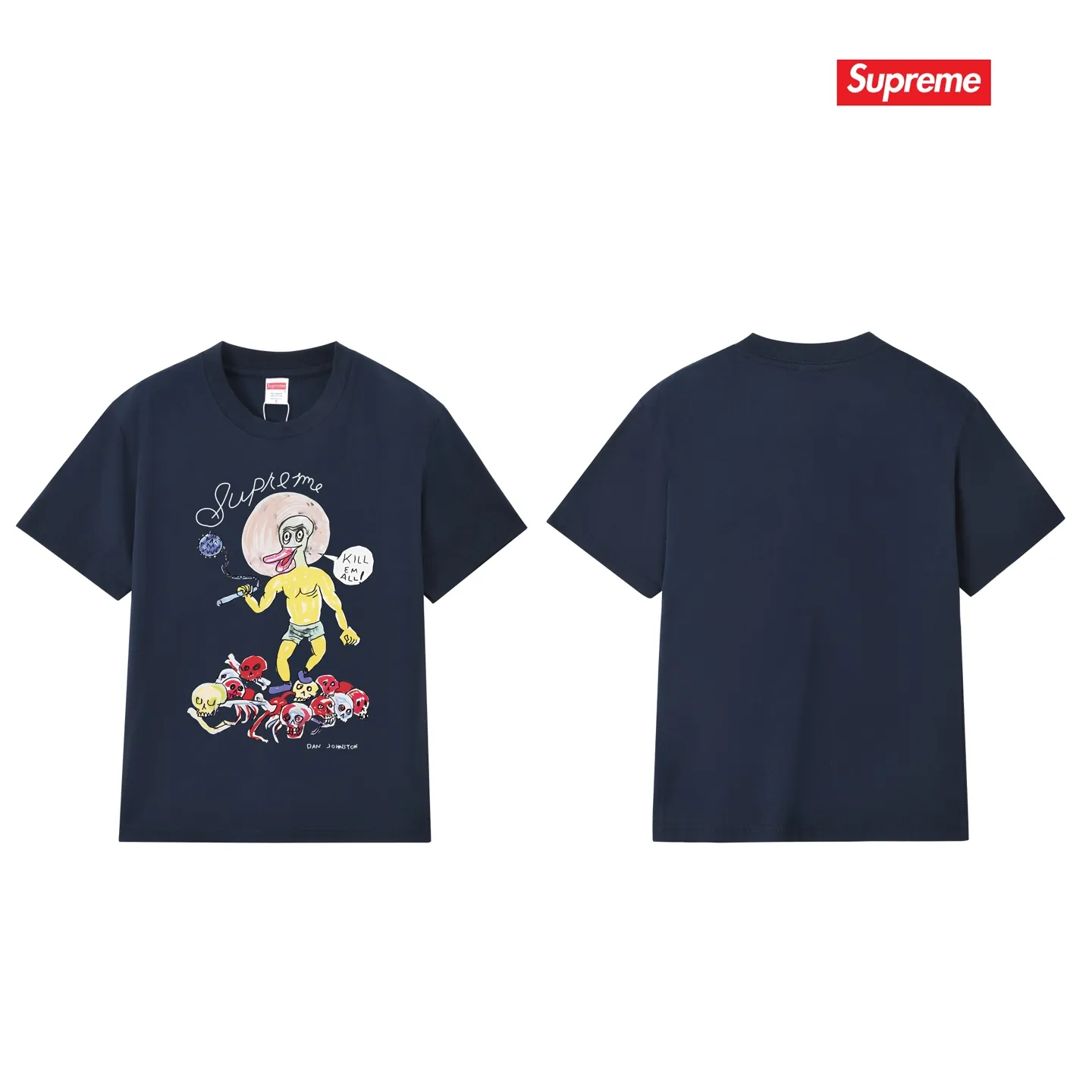 Supreme Week 12 The whole piece is made with a three-needle five-thread process. The neckline-shoulder seam-sleeve seam is double-lined, and it looks more three-dimensional and textured. The process is the same as the authentic original version. The classic version. Feel free to compare zp. The whole piece is made of a three-needle five-thread process. The neckline-shoulder seam-sleeve seam is double-threaded, which looks more three-dimensional and textured. The process is the same as the authentic original version. The classic version. Color: Black White Light Gray Pink Navy Size: S M L XL XXL