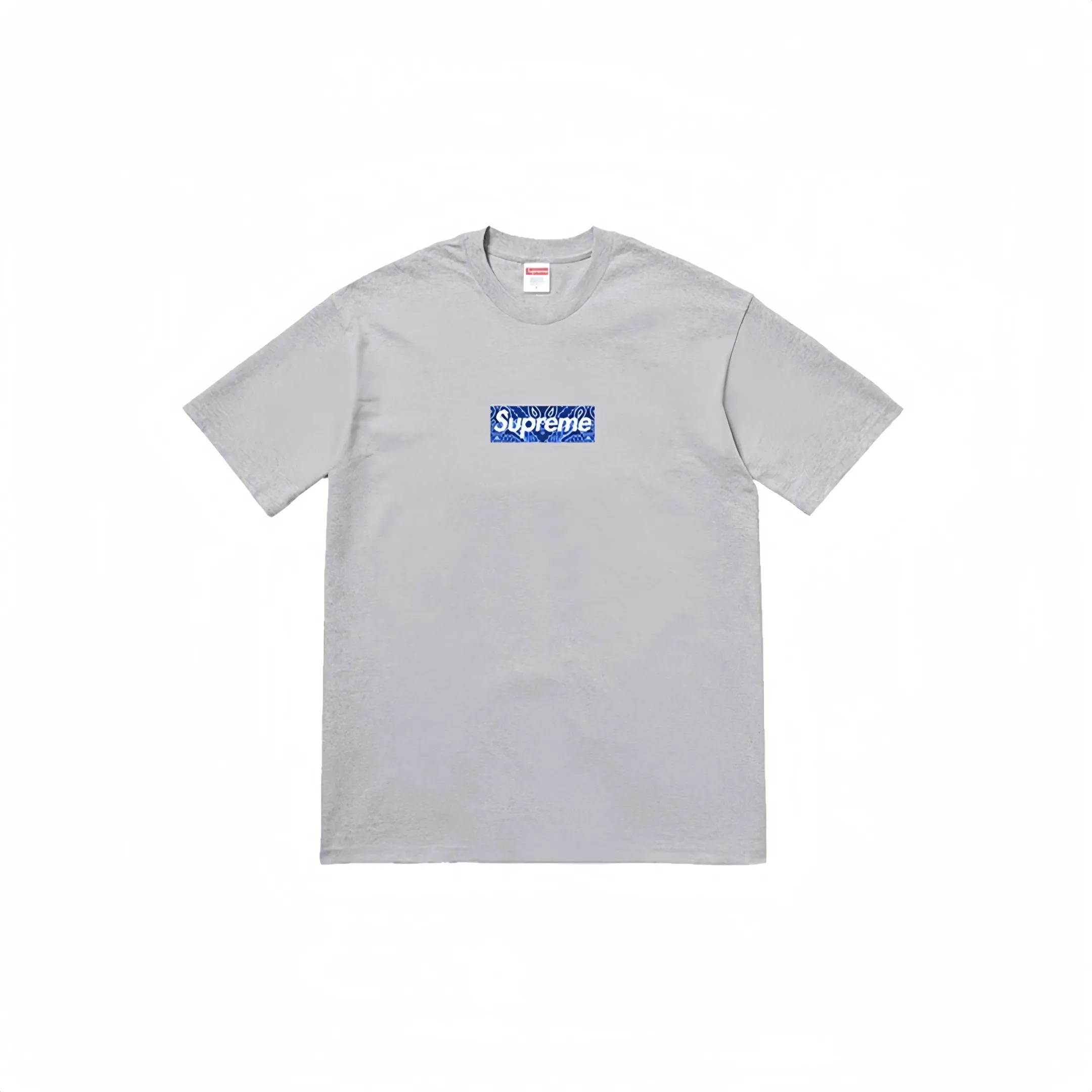 #S49 P110💰 Supreme Week 17 Bandana Box Logo Tee Cashew flower logo short-sleeved T-shirt is made of 260 grams of combed cotton double yarn. From fabrics to accessories, all three standards are complete and follow ZP. The slurry printing imported from Matsui Company will never crack. The whole piece is made of three-needle five-thread technology. The neckline-shoulder seam-sleeve seam is double-lined, which looks more three-dimensional and textured. The same process as the original version, classic version Feel free to compare zp. The whole piece adopts three-needle five-thread craftsmanship. The neckline-shoulder seam-sleeve seam is double-threaded, which looks more three-dimensional and textured.) It has the same craftsmanship as the original original, classic version. Color: Navy, Gray, White, Black, Brown, Pink, Yellow, Red. Size: S M L XL XXL