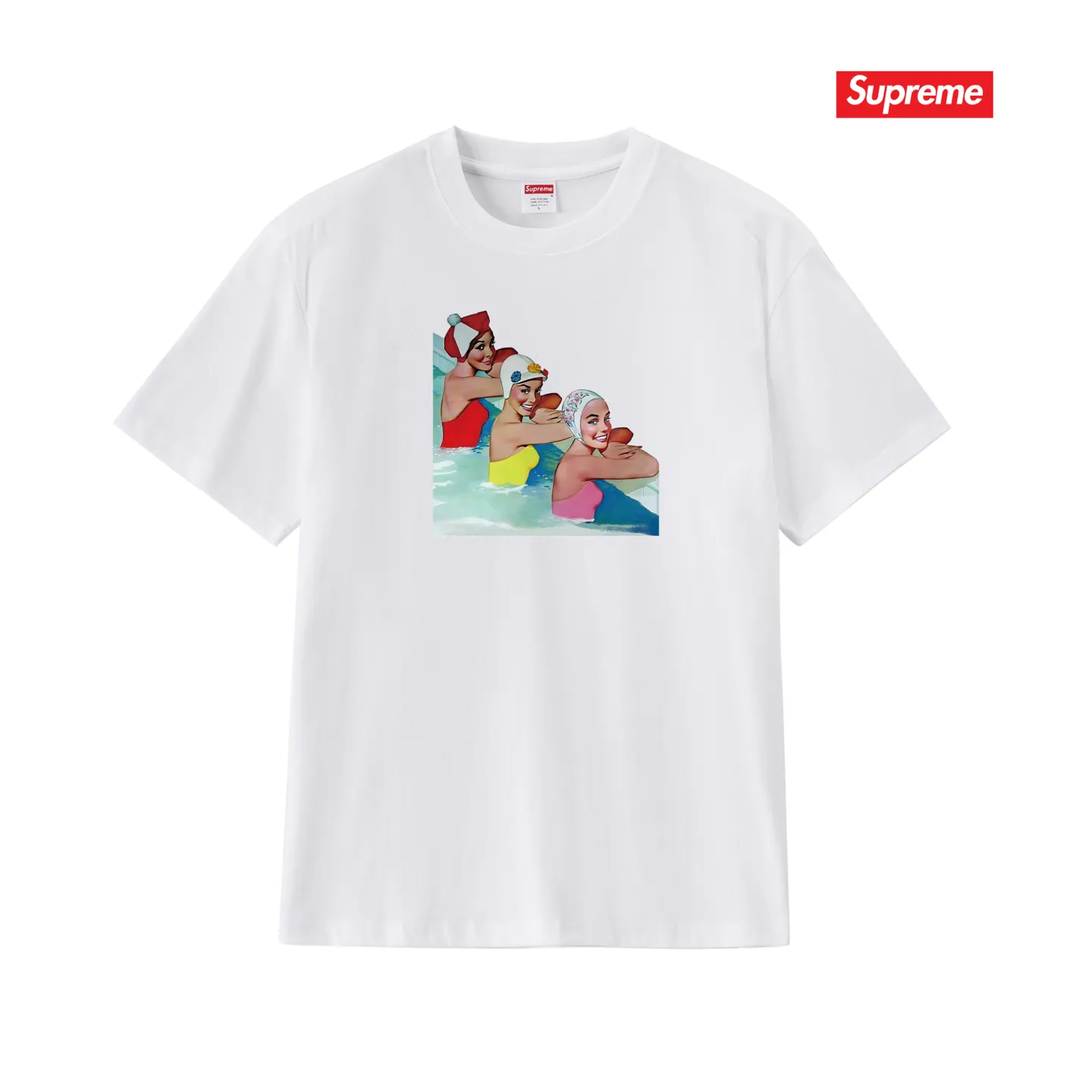 S187 P110💰 Sup Fashion brand pure cotton loose printed short-sleeved summer new men's and women's round neck half-sleeved T-shirt casual tops for couples. Loose fit. Made of 260g combed cotton double yarn. All three standards are complete from fabrics to accessories. ZP. Imported Matsui company's slurry printing will never crack. The whole piece adopts three-needle five-thread technology. The neckline-shoulder seam-sleeve seam is double-lined, which looks more three-dimensional and textured. The same process as the original version, classic version. Feel free to compare zp. The whole piece adopts three-needle five-thread craftsmanship (neckline-shoulder seam-sleeve seam double thread, which looks more three-dimensional and textured). It has the same craftsmanship as the original original, classic version. Color: black, white, light gray, pink, navy. Size: S M L XL XXL