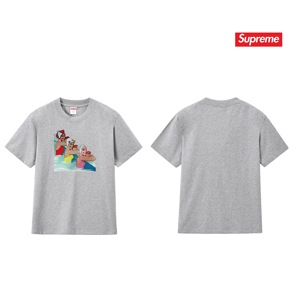 S187 P110💰 Sup Fashion brand pure cotton loose printed short-sleeved summer new men's and women's round neck half-sleeved T-shirt casual tops for couples. Loose fit. Made of 260g combed cotton double yarn. All three standards are complete from fabrics to accessories. ZP. Imported Matsui company's slurry printing will never crack. The whole piece adopts three-needle five-thread technology. The neckline-shoulder seam-sleeve seam is double-lined, which looks more three-dimensional and textured. The same process as the original version, classic version. Feel free to compare zp. The whole piece adopts three-needle five-thread craftsmanship (neckline-shoulder seam-sleeve seam double thread, which looks more three-dimensional and textured). It has the same craftsmanship as the original original, classic version. Color: black, white, light gray, pink, navy. Size: S M L XL XXL