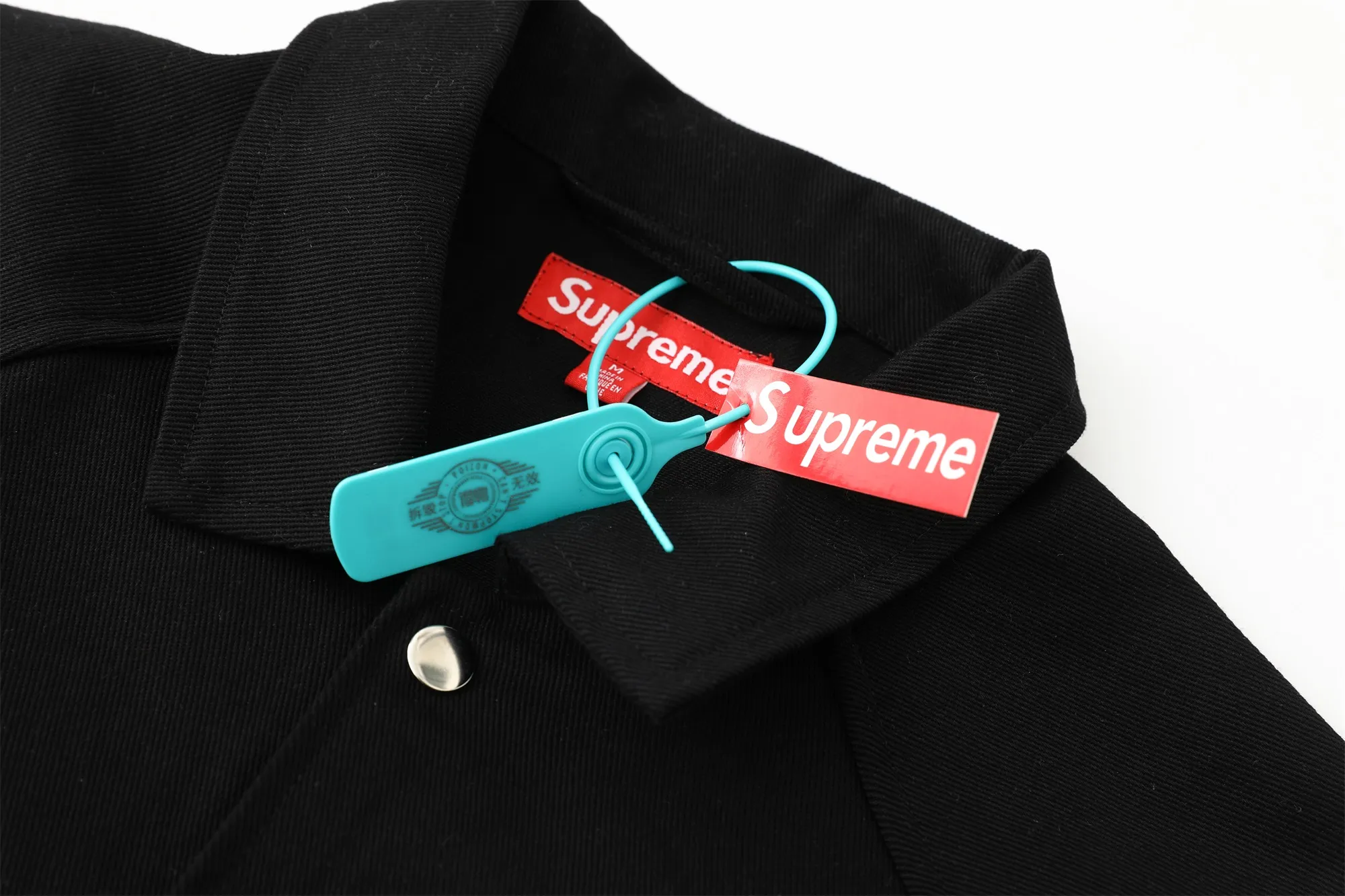 S632💰p400 Top version Supreme SS25 WEEK17 Arc Denim Coaches Jacket Logo American washed coach jacket Jacket Same style for men and women Original purchase All details are restored to the same Just close your eyes and enter Color: Black Denim Blue Pink Size: S M L XL (176 145 wear M loose)