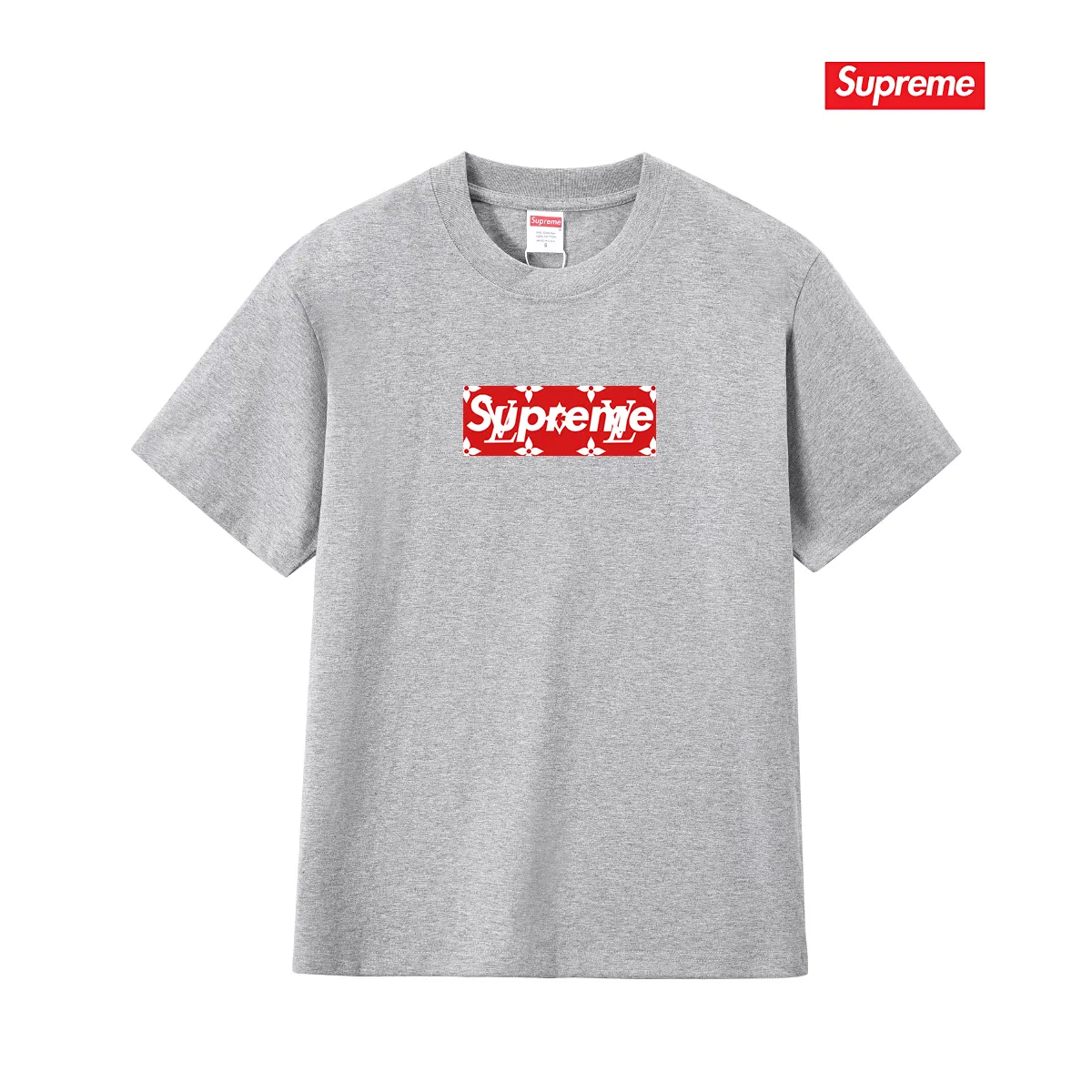 S245 P110💰 SUP Super Me Supreme Presbyopic box logo Short-sleeved tee Popular style Couple Same style for men and women Loose version Made of 260 grams of combed cotton double yarn From fabrics to accessories, all three standards are complete and ZP Imported Matsui company's slurry printing will never crack The whole thing adopts three-needle five-thread technology (neckline-shoulder seam-sleeve seam double line, looks more three-dimensional and textured) consistent with the original version, classic version Feel free to compare zp. The whole piece adopts three-needle five-thread craftsmanship (neckline-shoulder seam-sleeve seam double thread, which looks more three-dimensional and textured). It has the same craftsmanship as the original original, classic version. Color: black, white, light gray, pink, navy. Size: S M L XL XXL