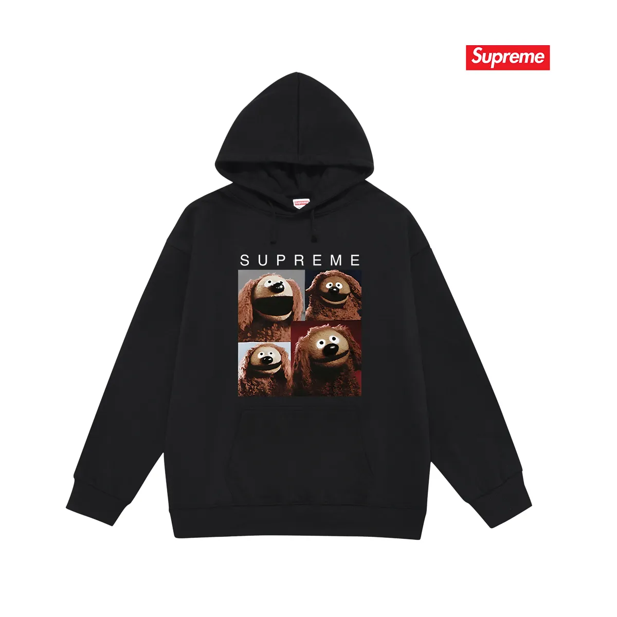 Style No. S2066 #terry P160💰 Velvet P170💰 Supreme SS24 WEEK1 anime print hooded sweatshirt Made of 400g large terry 430g silver fox velvet (drop shoulder large version) fabric, soft texture and no pilling Imported environmentally friendly printing glue The pattern is bright and three-dimensional Quality 💥Same style for men and women The upper body is trendy Color: black white gray Size: S M L XL XXL