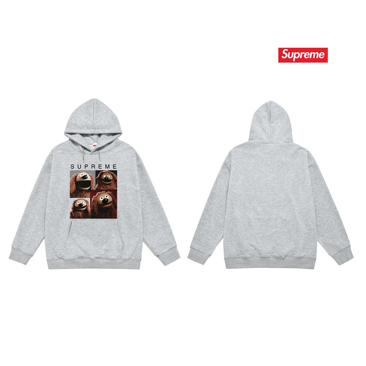Style No. S2066 #terry P160💰 Velvet P170💰 Supreme SS24 WEEK1 anime print hooded sweatshirt Made of 400g large terry 430g silver fox velvet (drop shoulder large version) fabric, soft texture and no pilling Imported environmentally friendly printing glue The pattern is bright and three-dimensional Quality 💥Same style for men and women The upper body is trendy Color: black white gray Size: S M L XL XXL