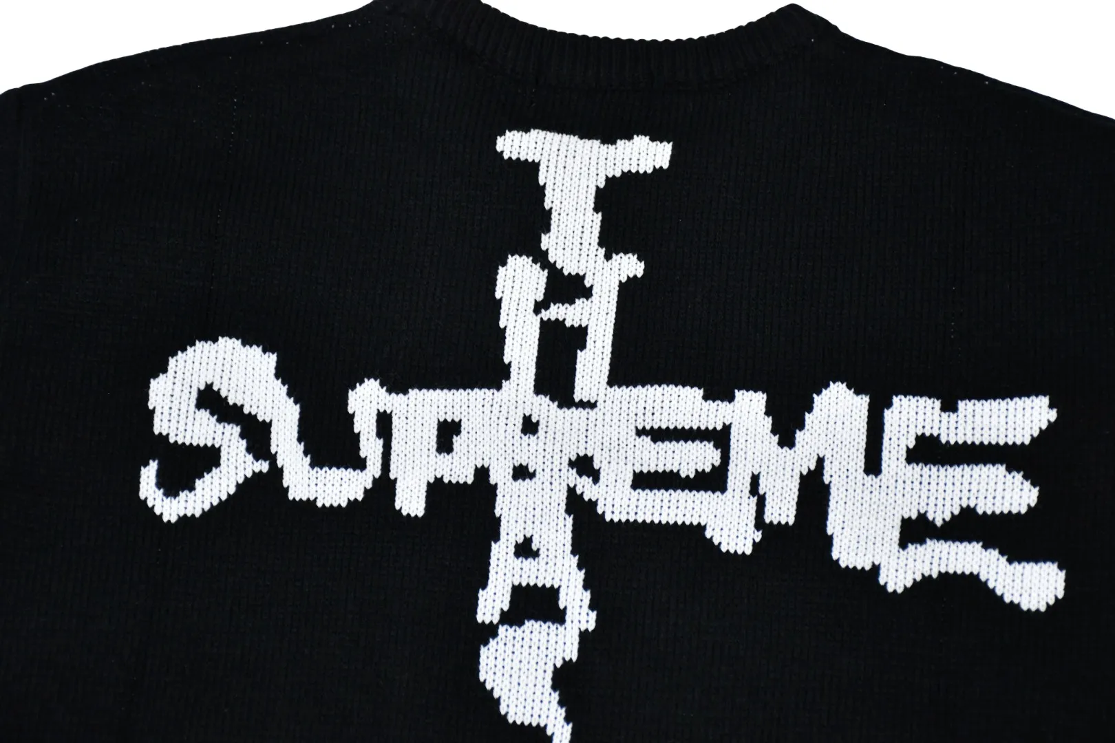 🅿️320 S258 top version SUPREME®/THRASHER® CREWNECK FW24 flame co-branded letter logo sweater OS version same style for men and women Customized YB texture wash mark Wool: 1/13 wool Weaving method: sesame dot jacquard Number of needles: multi-gauge Machine: German STOLL computerized flat knitting machine Size: S~XL Color: black gray orange