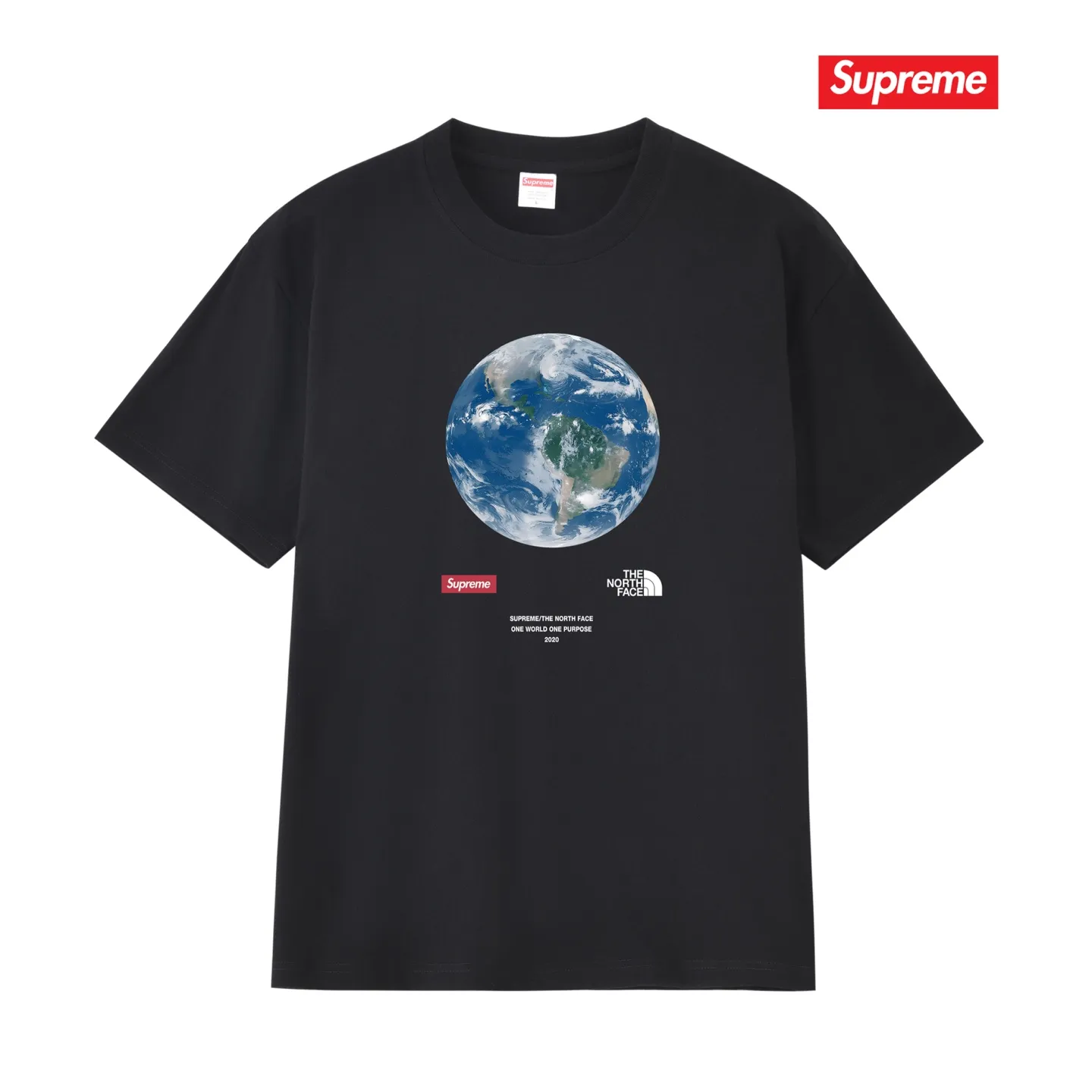 S156 P110💰 20SS One World Tee One Earth charity printed short-sleeved T-shirt, pure cotton, half-sleeved tee for men and women. Loose fit. Made of 260g combed cotton double yarn. All three standards are complete from fabrics to accessories. ZP. Imported Matsui company slurry printing will never crack. The whole piece adopts three-needle five-thread technology. The neckline-shoulder seam-sleeve seam is double-lined, which looks more three-dimensional and textured.) The same process as the authentic original, classic version Feel free to compare zp. The whole piece adopts three-needle five-thread craftsmanship (neckline-shoulder seam-sleeve seam double thread, which looks more three-dimensional and textured). It has the same craftsmanship as the original original, classic version. Color: black, white, light gray, navy blue, pink. Size: S M L XL XXL