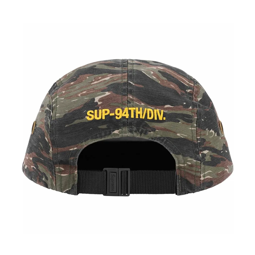 🅿️106 S178 Supreme 24ss MILITARY CAMP CAP Color: black green red camouflage green camouflage
