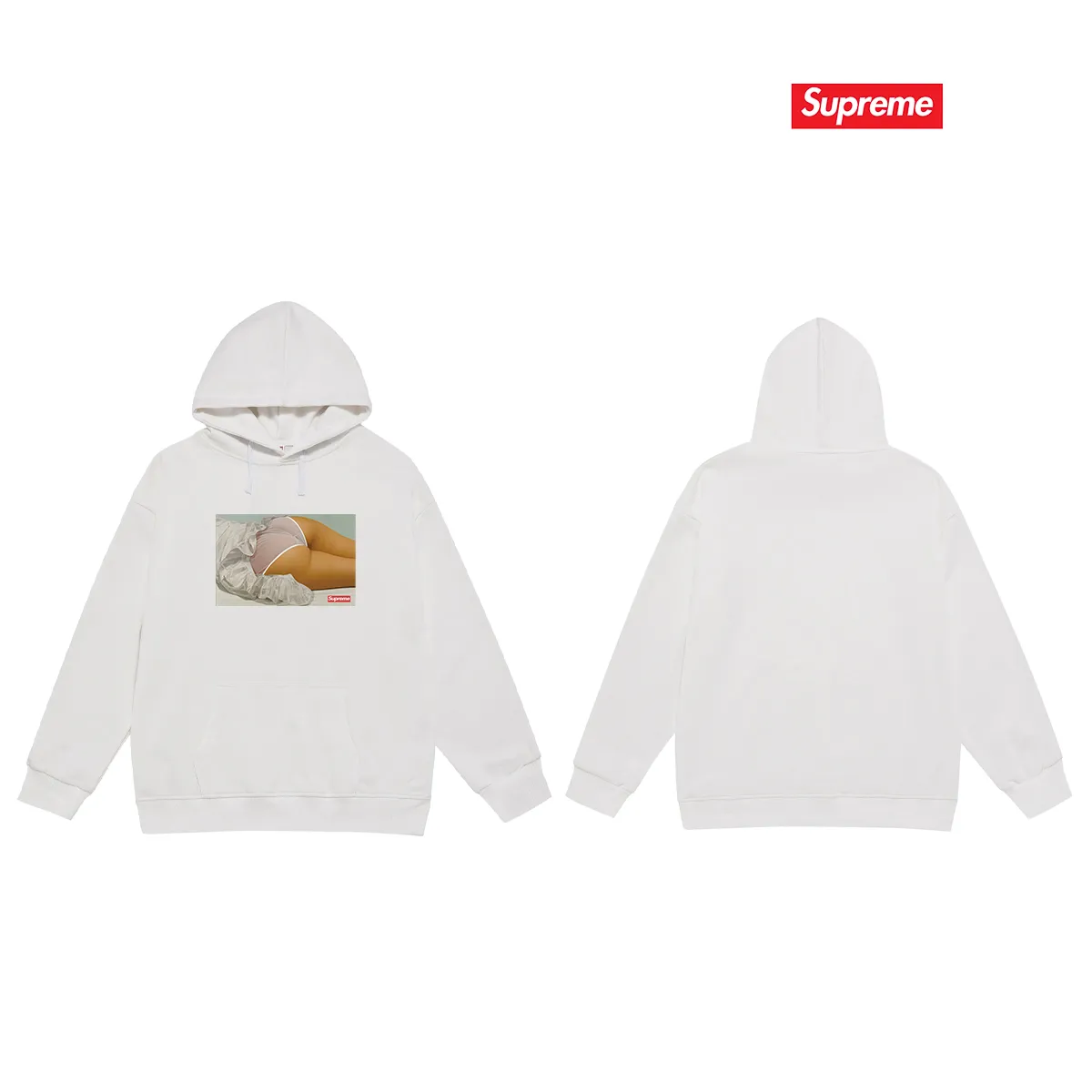 Style No. S2037 #terry P160💰 Velvet P170💰 Supreme FW18 The Killer Trust Tee Red Chow Yun-fat printed hooded sweatshirt Made of 400g large terry 430g silver fox velvet (drop shoulder large version) fabric, soft texture and no pilling Imported environmentally friendly printing glue The pattern is bright and three-dimensional Quality 💥Same style for men and women The upper body is trendy Color: black White Gray Size: S M L XL XXL