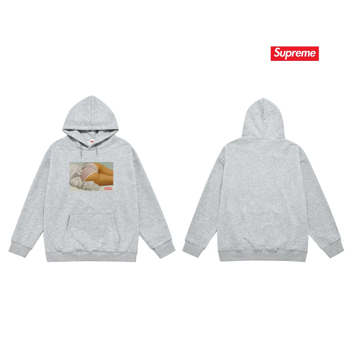 Style No. S2037 #terry P160💰 Velvet P170💰 Supreme FW18 The Killer Trust Tee Red Chow Yun-fat printed hooded sweatshirt Made of 400g large terry 430g silver fox velvet (drop shoulder large version) fabric, soft texture and no pilling Imported environmentally friendly printing glue The pattern is bright and three-dimensional Quality 💥Same style for men and women The upper body is trendy Color: black White Gray Size: S M L XL XXL