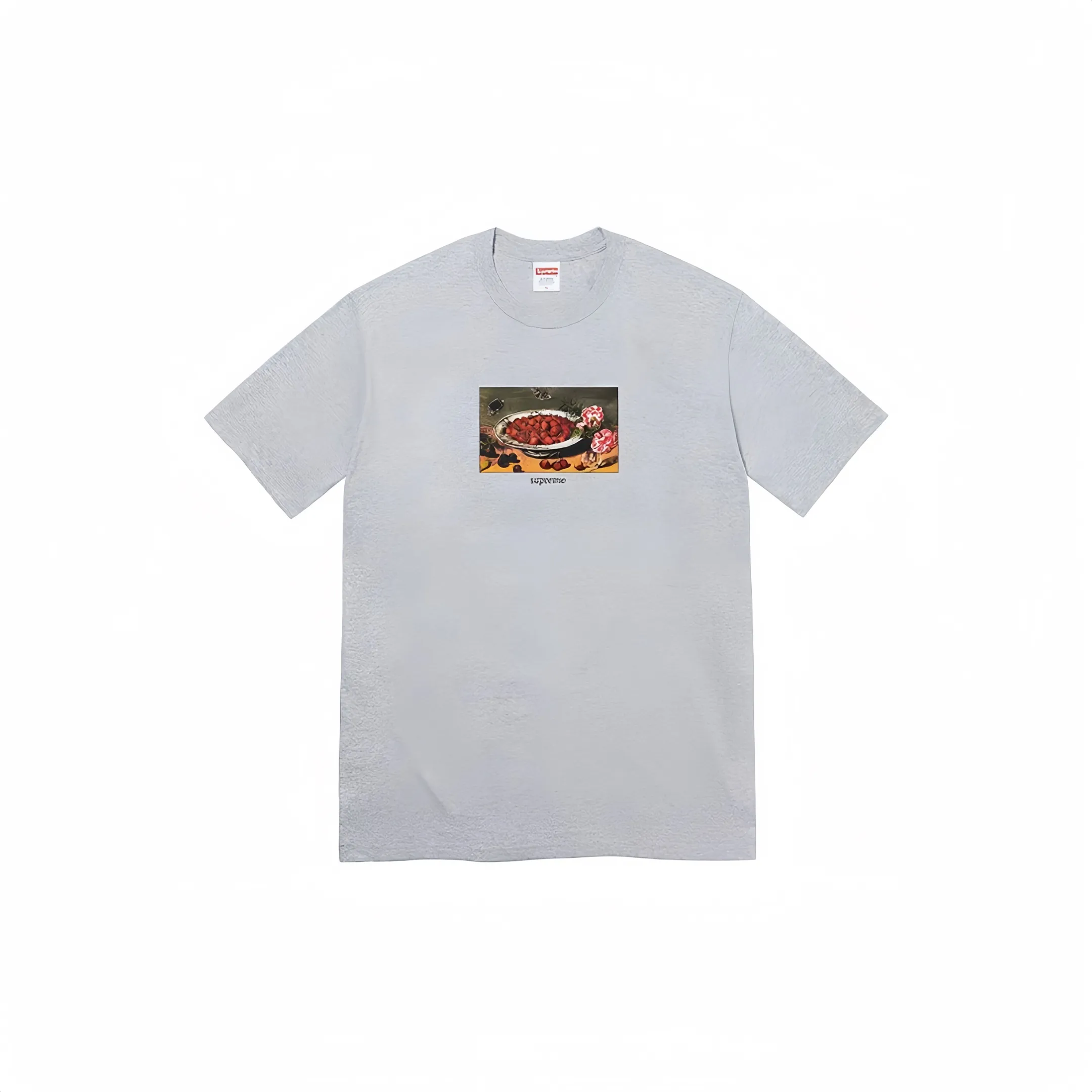 #S16 P110💰 Supreme SS23 Week9 STRAWBERRIES TEE Strawberry pattern printed short-sleeved T-shirt. Same style for men and women. Made of 260g combed cotton double yarn. From fabrics to accessories, all three standards are complete and follow ZP. Imported Matsui Company slurry printing will never crack. The whole piece is made with three-needle five-thread technology. The neckline-shoulder seam-sleeve seam is double-lined, which looks more three-dimensional and textured.) The same process as the authentic original, classic version Feel free to compare zp The whole piece adopts three-needle five-thread craftsmanship (neckline-shoulder seam-sleeve seam double thread, which looks more three-dimensional and textured) and the same craftsmanship as the original original, classic version Color: black, white, red, brown, gray Size: S M L XL XXL