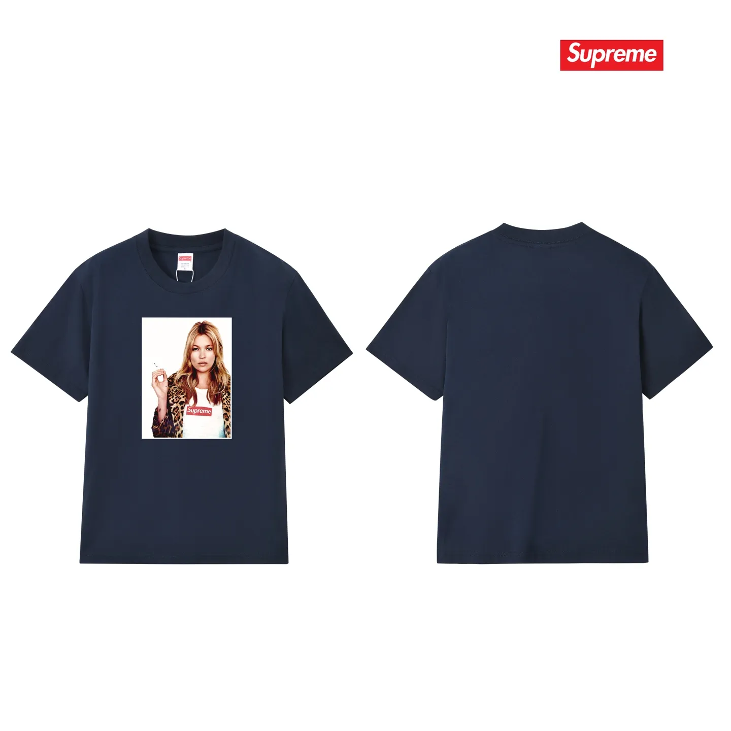 S190 P110💰 Supreme 12SS Kate Moss Photo Sticker Kate Character Sticker Loose version Made of 260 grams of combed cotton double yarn, all three standards from fabrics to accessories are in compliance with ZP Imported Matsui company's slurry printing will never crack The whole piece adopts three-needle five-thread technology (neckline-shoulder seam-sleeve seam double line, looks more three-dimensional and textured) The same process as the authentic original, classic version Feel free to compare zp. The whole piece adopts three-needle five-thread craftsmanship (neckline-shoulder seam-sleeve seam double thread, which looks more three-dimensional and textured). It has the same craftsmanship as the original original, classic version. Color: black, white, light gray, pink, navy. Size: S M L XL XXL