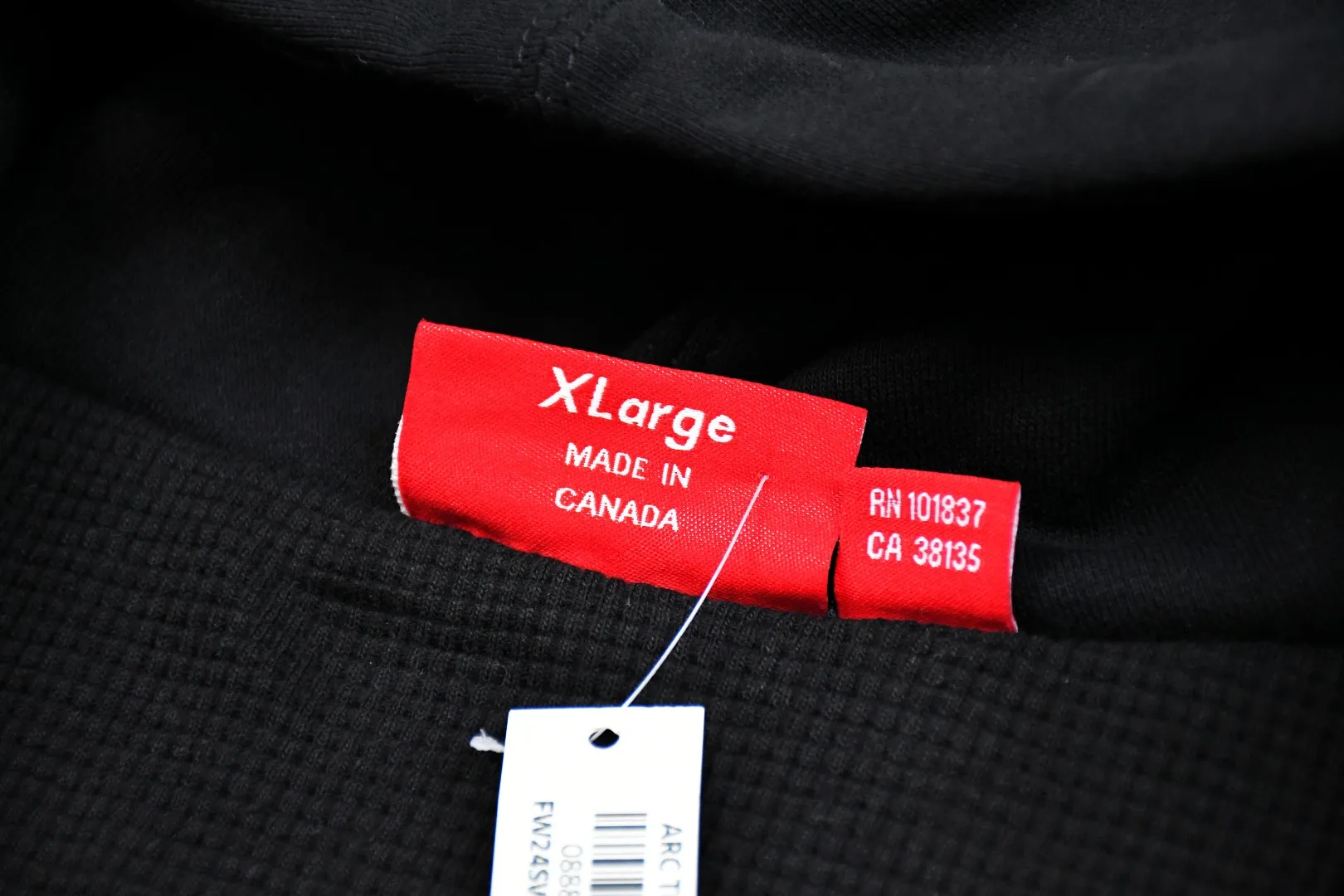 🅿️470 S298 top version SUPREME 24FW ARC THERMAL LINED ZIP UP HOODED heating waffle lining double layer hooded sweatshirt Color: Black Gray Red Royal Blue Size: S/M/L/XL