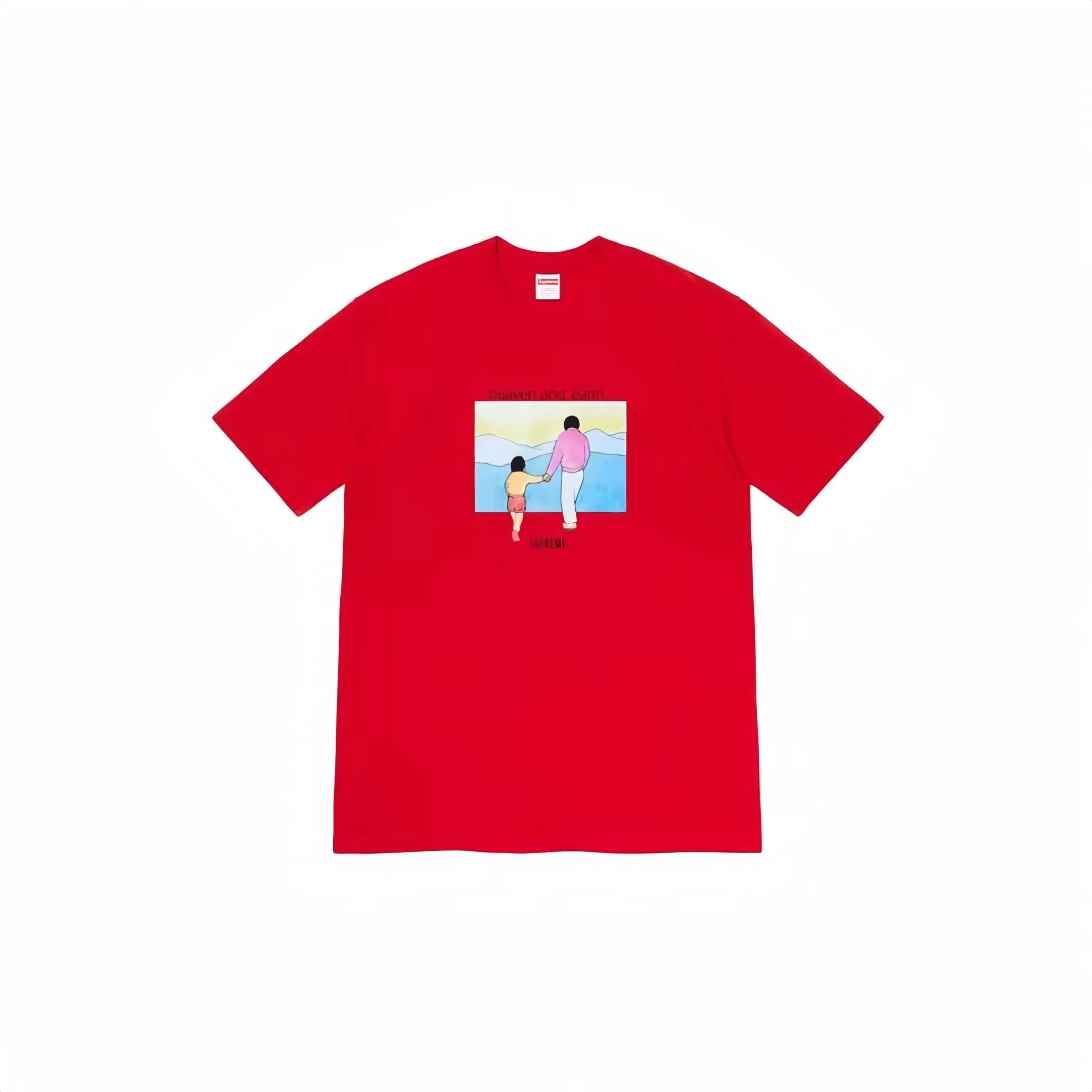 #S13 P110💰 Supreme FW19 Week 1 Heaven and Earth Tee printed short-sleeved T-shirt. The same style for men and women is made of 260g combed cotton double yarn. From fabrics to accessories, all three standards are complete and follow ZP. Imported Matsui company's slurry printing will never crack. The whole piece is made of three-needle five-thread technology. The neckline-shoulder seam-sleeve seam is double-lined, which looks more three-dimensional and textured. The same process as the original version, classic version Feel free to compare zp. The whole piece adopts three-needle five-thread craftsmanship (neckline-shoulder seam-sleeve seam double thread, which looks more three-dimensional and textured). It has the same craftsmanship as the original original, classic version. Color: Yellow, Red, White, Black, Gray. Size: S M L XL XXL