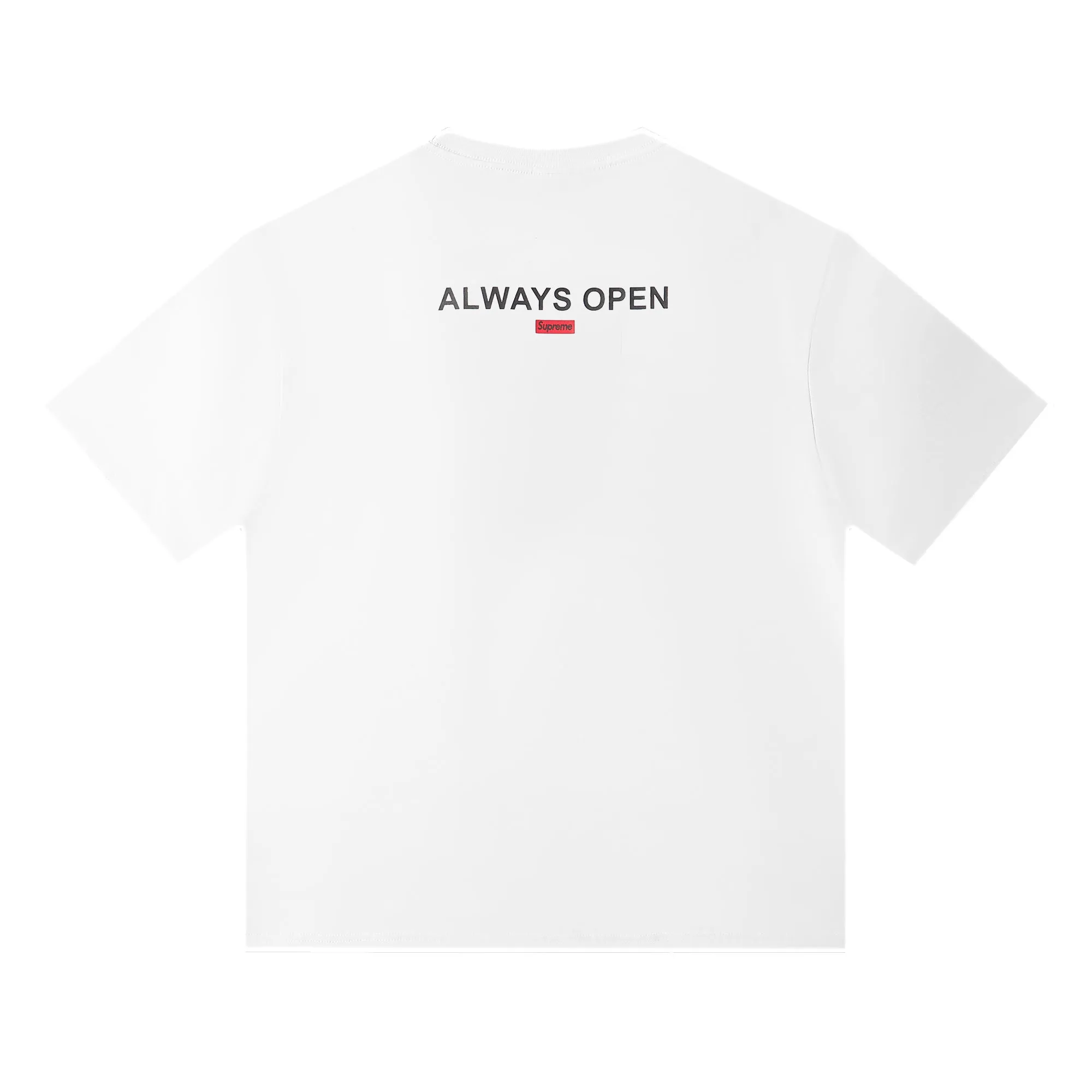 P136 supreme iron dollar white black SMLXL size shoulder width bust length S 52 56 70 M 54 58 72 L 56 60 74 XL 58 62 76