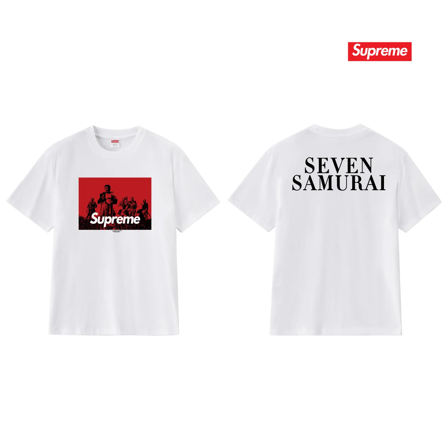 S212 P110💰 25 new Sup undercover casual samurai print retro round neck short-sleeved pure cotton unisex T-shirt. Loose and loose fit. Made of 260g combed cotton double yarn. From fabric to accessories, all three standards are complete and follow ZP. Imported Matsui company slurry printing will never crack. The whole piece adopts three-needle five-thread process. The neckline-shoulder seam-sleeve seam is double-lined, which looks more three-dimensional and textured. The same process as the original version, classic version Feel free to compare zp. The whole piece adopts three-needle five-thread craftsmanship (neckline-shoulder seam-sleeve seam double thread, which looks more three-dimensional and textured). It has the same craftsmanship as the original original, classic version. Color: black, white, light gray, pink, navy. Size: S M L XL XXL
