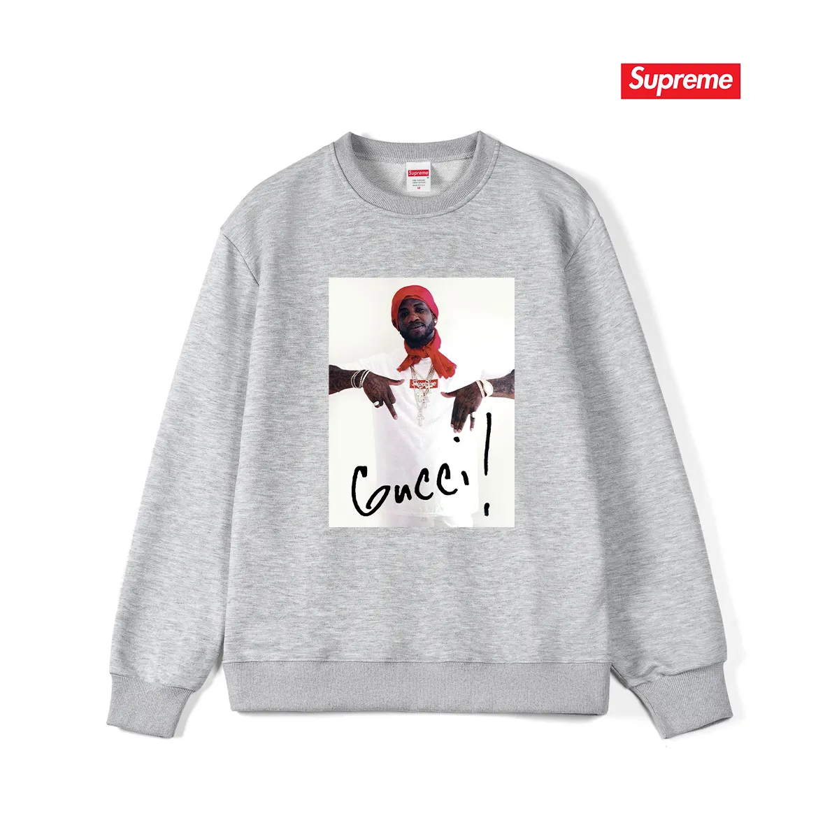 Style No. S1199 #terry p150💰 Velvet 160💰 SUP FW16 Kuci Mane Tee White character round neck sweatshirt Made of 400g large terry (drop shoulder large version) fabric, soft texture and no pilling Imported environmentally friendly printing glue The pattern is bright and three-dimensional Quality 💥Same style for men and women The upper body is trendy Color: black white gray Size: S M L XL XXL