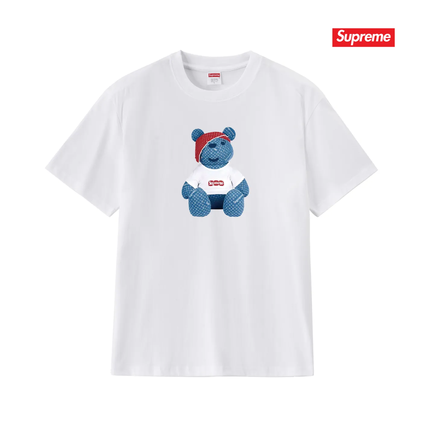 S197 P110💰 upreme new trendy short-sleeved colorful letters cupid catwoman catwoman saxophone clown smoke T-shirt. Loose fit. Made of 260g combed cotton double yarn. From fabric to accessories, all three standards are complete and ZP. The slurry printing imported from Matsui company will never crack. The whole piece adopts three-needle five-thread process. The neckline-shoulder seam-sleeve seam is double-lined, which looks more three-dimensional and textured. The same process as the original version, classic version. Feel free to compare zp. The whole piece adopts three-needle five-thread craftsmanship (neckline-shoulder seam-sleeve seam double thread, which looks more three-dimensional and textured). It has the same craftsmanship as the original original, classic version. Color: black, white, light gray, pink, navy. Size: S M L XL XXL