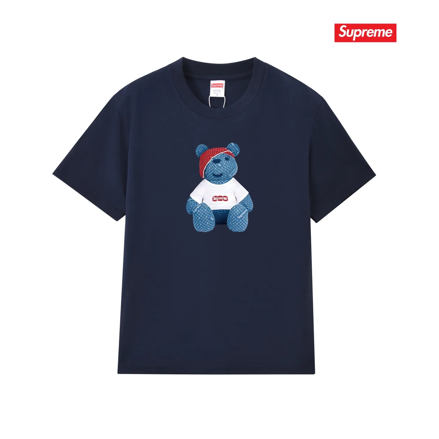 S197 P110💰 upreme new trendy short-sleeved colorful letters cupid catwoman catwoman saxophone clown smoke T-shirt. Loose fit. Made of 260g combed cotton double yarn. From fabric to accessories, all three standards are complete and ZP. The slurry printing imported from Matsui company will never crack. The whole piece adopts three-needle five-thread process. The neckline-shoulder seam-sleeve seam is double-lined, which looks more three-dimensional and textured. The same process as the original version, classic version. Feel free to compare zp. The whole piece adopts three-needle five-thread craftsmanship (neckline-shoulder seam-sleeve seam double thread, which looks more three-dimensional and textured). It has the same craftsmanship as the original original, classic version. Color: black, white, light gray, pink, navy. Size: S M L XL XXL