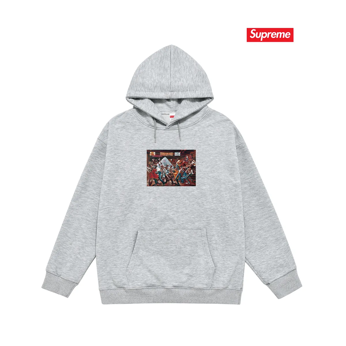 Style No. S2203 #terry P160💰 Velvet P170💰 Supreme 25SS Ernie Barnes artist oil painting hooded sweatshirt Made of 400g large terry 430g silver fox velvet (off-shoulder large version) fabric, soft and non-pilling, imported environmentally friendly printing glue, bright and three-dimensional pattern, quality 💥Same style for men and women, the upper body is trendy Color: black white gray Size: S M L XL XXL