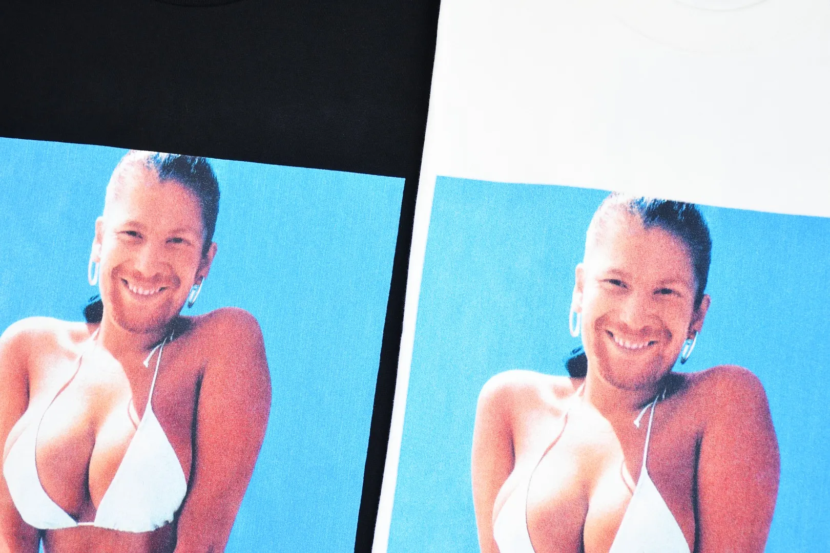 🅿️140 S191 top version Supreme 25ss Aphex Twin Windowlicker Tee bikini singer portrait alien printed short-sleeved T-shirt. Refuse to look at pictures to make goods. Refuse to compare wrong versions. Use cylindrical seamless technology (original technology, there are no stitched bones on the side of the clothes, key points of identification) The fabrics are all custom-woven and dyed, 280g weight, 100% cotton, cylindrical fabric. Cylindrical fabric is a knitted fabric woven with a cylinder loom. The needles are distributed in a cylindrical shape on the fuselage. The gray fabric is a large cylinder, which needs to be opened and shaped before it can be used further. There are no slits on the side of the clothes, so there is no washing label on the side of ordinary short-sleeves. There is only one collar label behind the neck. The printing uses heat-setting ink printing imported from Belgium (different from conventional heat transfer printing on the market), also known as plastic ink, or self-adhesive ink. Its ingredients: mainly composed of polyvinyl chloride (PVC) and phthalates, including PVC, phthalates, and color fixing agents. , stabilizer, and thickener are mixed to form thermoset ink, which is not the digital direct printing marketed on the market. The printing texture of thermoset ink cannot be achieved by digital direct printing. The new triple collar label has a watermark anti-counterfeiting effect, a real anti-counterfeiting layer, and has a high probability of passing the approved version. The original packaging picture has a high probability of passing Size：S-XL