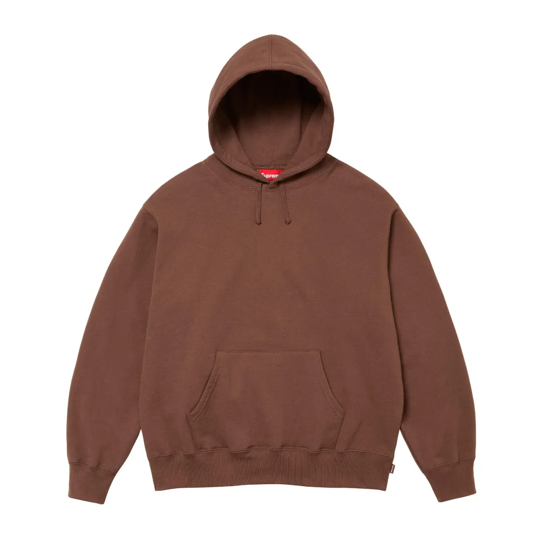 🅿️330 S227 top version Supreme 22FW Satin Appliqué Hooded Sweatshirt with patch embroidery LOGO on the back. For those of us who focus on the top Supreme, this sweatshirt is naturally available. ZP purchase and pattern making operation 1. Fabric: ZP test, custom weaving and dyeing, pure cotton 460G fleece main fabric 2. Technology: Large area embroidered letters on the back Imported Behringer embroidery machine work, exquisite and perfect presentation 3. Hem and cuffs: both use 520G non-elastic threads (low-end products use elastic threads to cause the hem and cuffs to appear wavy) 4. Customized ZP main label/wash water label/tag/packaging bag (equipped with an extra-large thickened handbag) Color: black and white/black/grey/royal blue/red/green/brown Size: S~XL