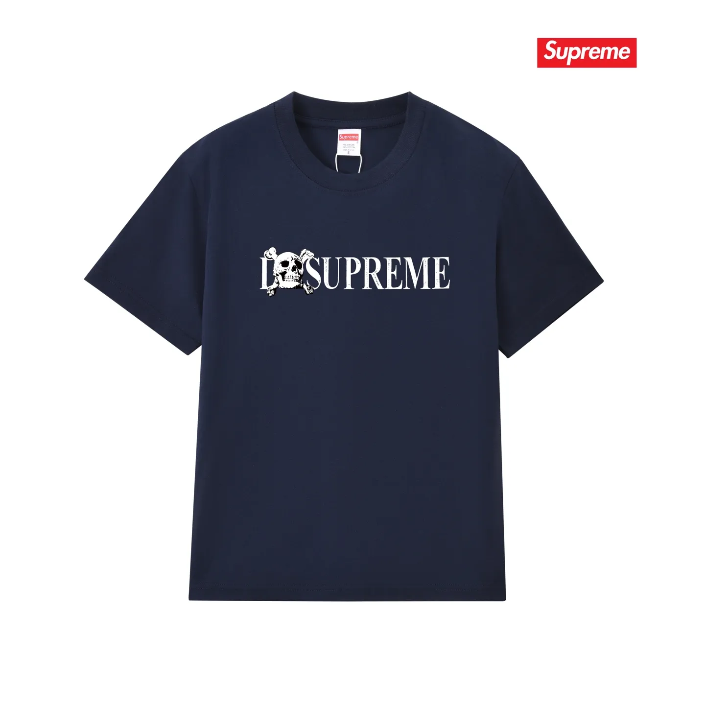 S250 P110💰 Supreme FW25 WEEK1 Skull Tee Skull pattern round neck short-sleeved T-shirt. Same style for men and women. Loose fit. Made of 260g combed cotton double yarn. All three standards from fabrics to accessories are in compliance with ZP. Imported Matsui company slurry printing will never crack. The whole piece adopts three-needle five-thread technology. The neckline-shoulder seam-sleeve seam is double-lined, which looks more three-dimensional and textured.) The same process as the original version, classic version Feel free to compare zp. The whole piece adopts three-needle five-thread craftsmanship (neckline-shoulder seam-sleeve seam double thread, which looks more three-dimensional and textured). It has the same craftsmanship as the original original, classic version. Color: black, white, light gray, pink, navy. Size: S M L XL XXL