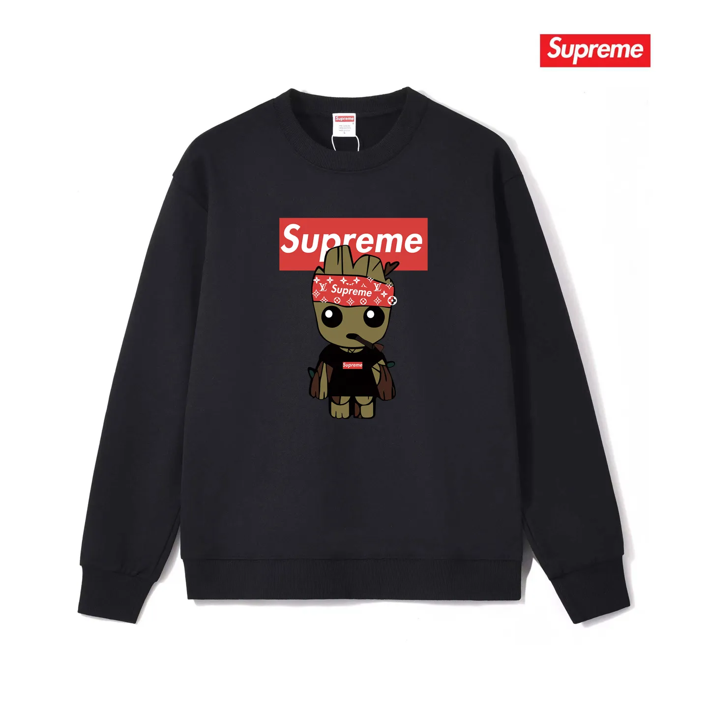 Style No. S1164 #terry p150💰 Plus velvet 160💰 Sup Cartoon animation print round neck sweatshirt Made of 400g large terry (drop shoulder large version) fabric, soft texture and no pilling Imported environmentally friendly printing glue The pattern is bright and three-dimensional Quality 💥Same style for men and women The upper body is trendy Color: black white gray Size: S M L XL XXL