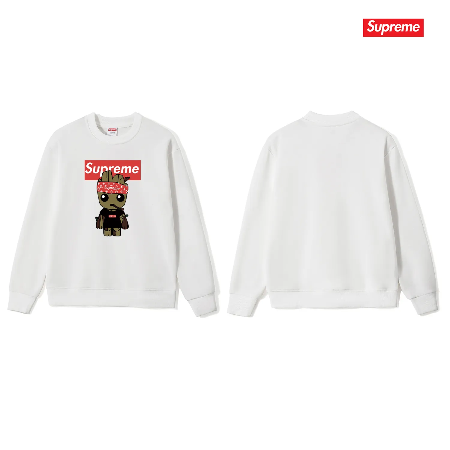 Style No. S1164 #terry p150💰 Plus velvet 160💰 Sup Cartoon animation print round neck sweatshirt Made of 400g large terry (drop shoulder large version) fabric, soft texture and no pilling Imported environmentally friendly printing glue The pattern is bright and three-dimensional Quality 💥Same style for men and women The upper body is trendy Color: black white gray Size: S M L XL XXL