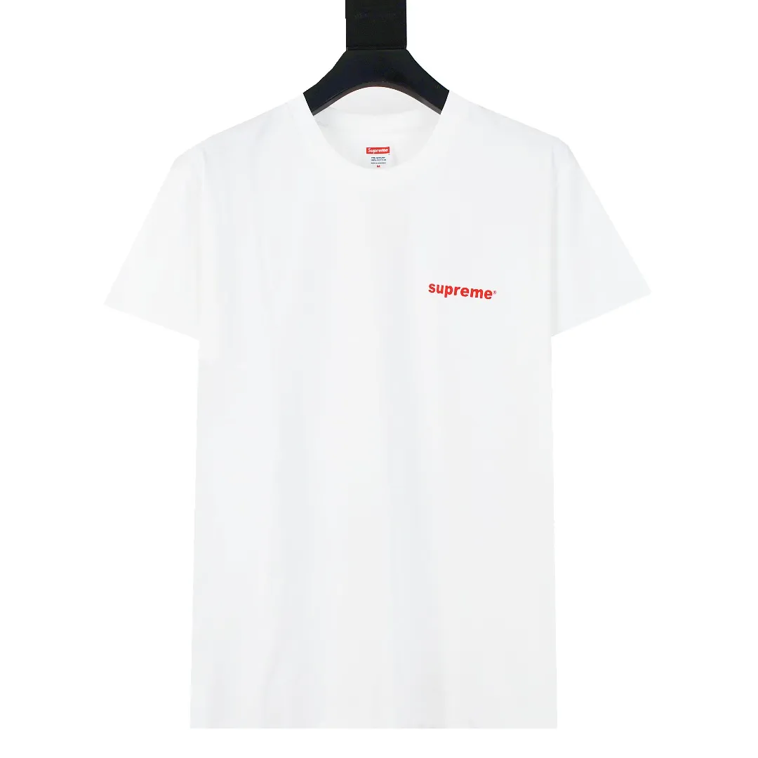 🅿️140 S188 top version Supreme 24FW Money cross printed short-sleeved T-shirt. Refuse to look at pictures to make goods. Refuse to compare with wrong versions. Use cylindrical seamless technology (original technology, there are no stitched bones on the side of the clothes, the key point of identification) The fabrics are all custom-woven and dyed, 280g weight, 100% cotton, cylindrical fabric. Cylindrical fabric is a knitted fabric woven with a cylinder loom. The needles are distributed in a cylindrical shape on the fuselage. The gray fabric is a large cylinder, which needs to be opened and shaped before it can be used further. There are no slits on the side of the clothes, so there is no washing label on the side of ordinary short-sleeves. There is only one collar label behind the neck. The printing uses thermosetting ink printing imported from Belgium (different from conventional thermal transfer printing), also known as plastic ink, or self-adhesive ink. Its ingredients are: mainly composed of polyvinyl chloride (PVC) and phthalates, including PVC and phthalates, fixing agents, Stabilizers and thickeners are mixed to form thermosetting ink, which is not the digital direct printing advertised on the market. The printing texture of thermosetting ink is unachievable by digital direct printing. The new triple collar label has a watermark anti-counterfeiting effect, a real anti-counterfeiting layer, a version with a high probability of passing the inspection, and the original packaging picture has a high probability of passing the test. Size：S-XL