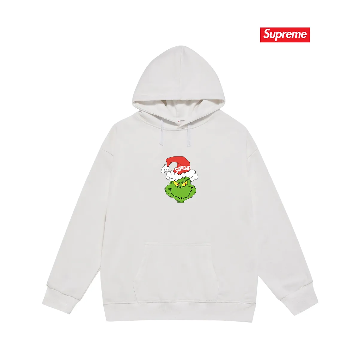 Style No. S2179 #terry P160💰 Velvet P170💰 Balenciaga co-branded supreme printed hooded sweatshirt Made of 400g large terry 430g silver fox velvet (off-shoulder large version) fabric, soft and non-pilling, imported environmentally friendly printing glue, bright and three-dimensional pattern, quality 💥Same style for men and women, the upper body is fashionable Color: black white gray Size: S M L XL XXL