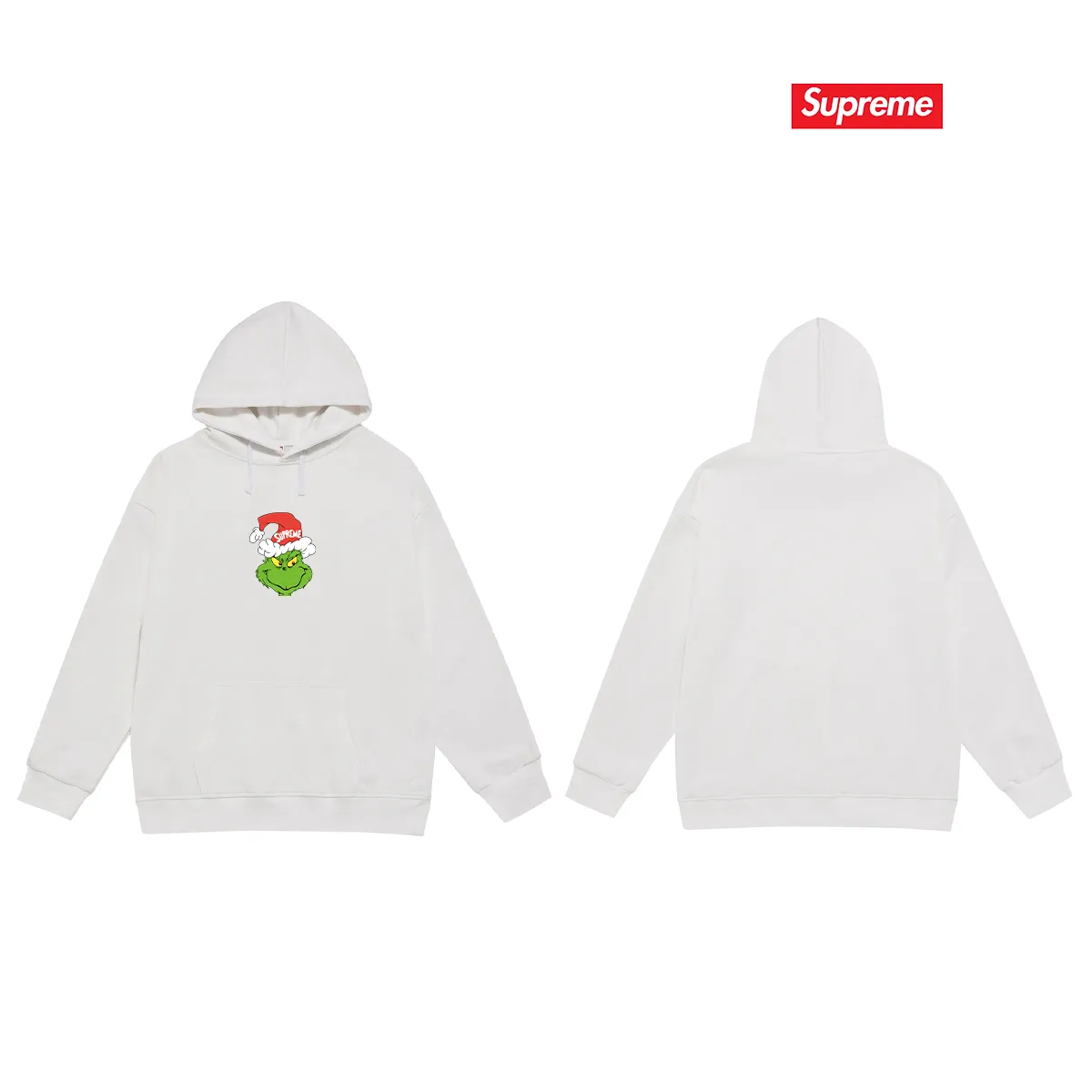 Style No. S2179 #terry P160💰 Velvet P170💰 Balenciaga co-branded supreme printed hooded sweatshirt Made of 400g large terry 430g silver fox velvet (off-shoulder large version) fabric, soft and non-pilling, imported environmentally friendly printing glue, bright and three-dimensional pattern, quality 💥Same style for men and women, the upper body is fashionable Color: black white gray Size: S M L XL XXL