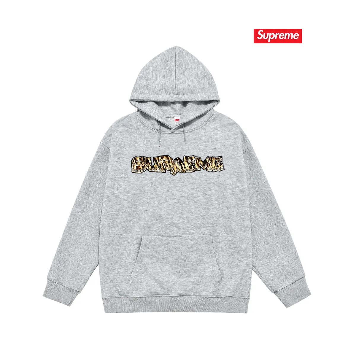 Style No. S2239 #terry P160💰 Velvet P170💰 Supreme Week 18 Diamond Tee Diamond Logo hooded sweatshirt Made of 400g large terry 430g silver fox velvet (drop shoulder large version) fabric, soft texture and no pilling Imported environmentally friendly printing glue The pattern is bright and three-dimensional Quality 💥Same style for men and women The upper body is trendy Color: black white gray Size: S M L XL XXL